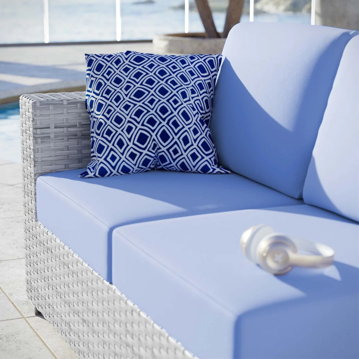 Outdoor Wicker Loveseat - Contemporary Weather-Resistant Two-Seater with Cushions - Image 19