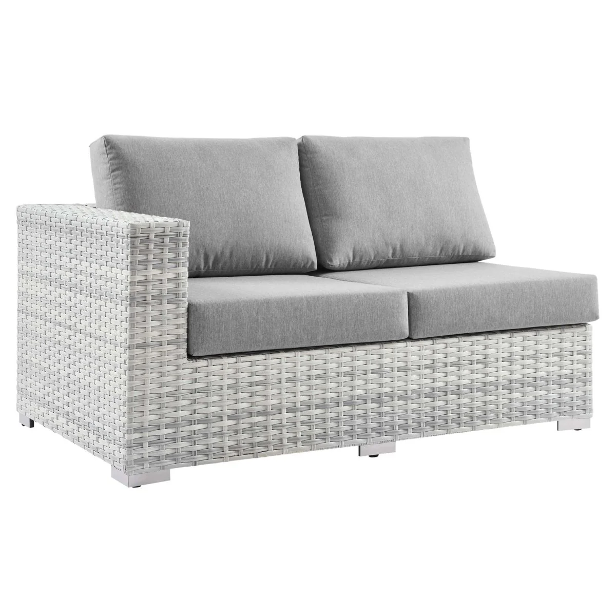 Outdoor Wicker Loveseat - Contemporary Weather-Resistant Two-Seater with Cushions - Image 9