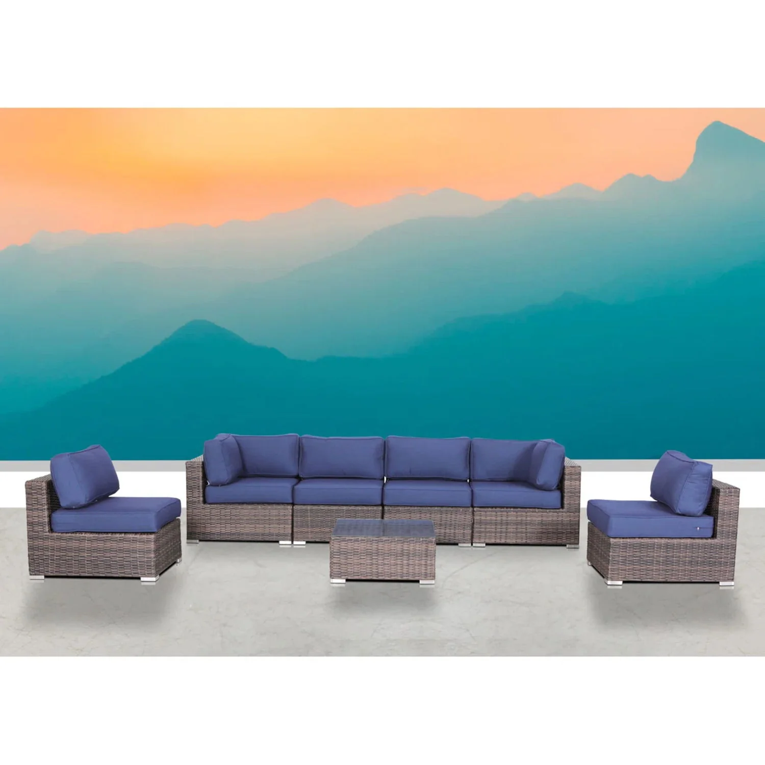 Outdoor Wicker Seating Group With Cushions - Image 30