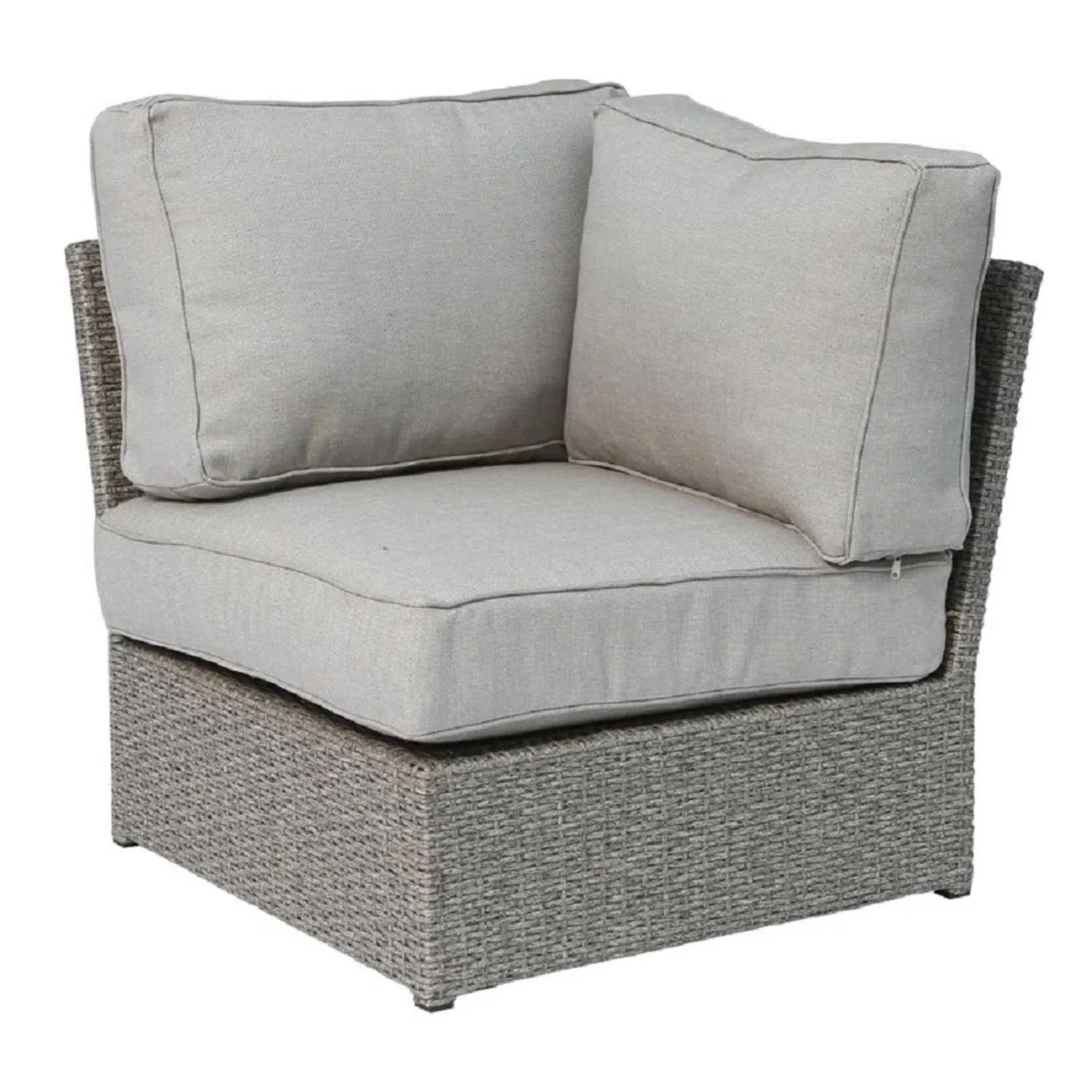 Outdoor Wicker Sectional With Weather Resistant Cushions And Table - Image 51