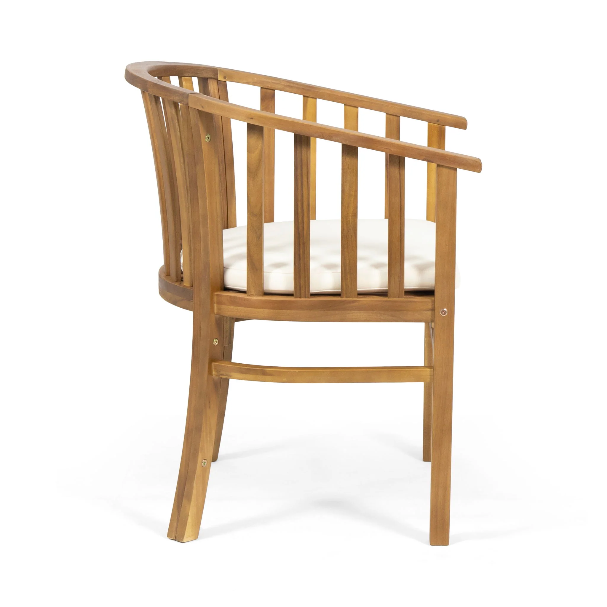 Outdoor Wooden Dining Chairs With Cushions (Set of 2) - Image 11