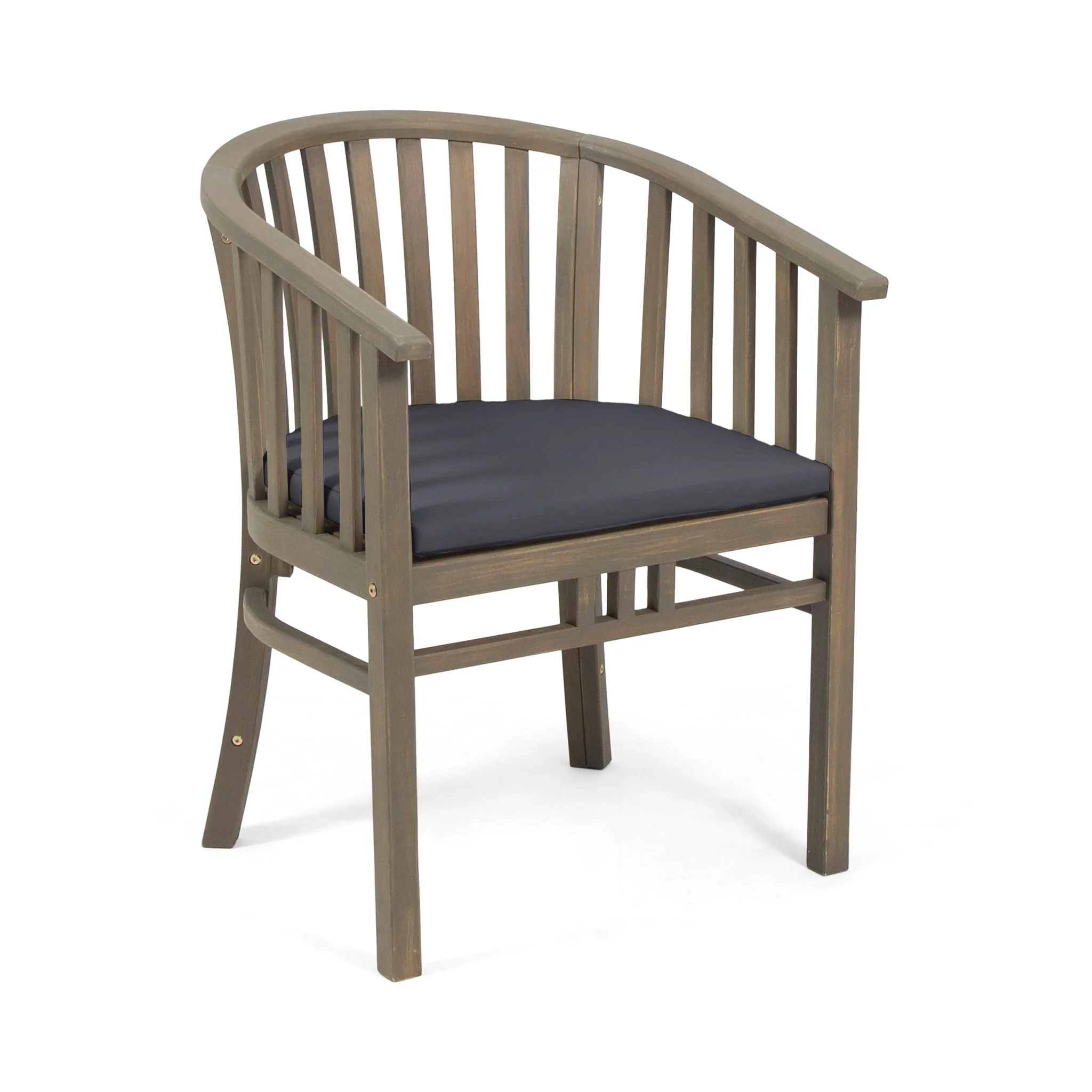 Outdoor Wooden Dining Chairs With Cushions (Set of 2) - Image 9