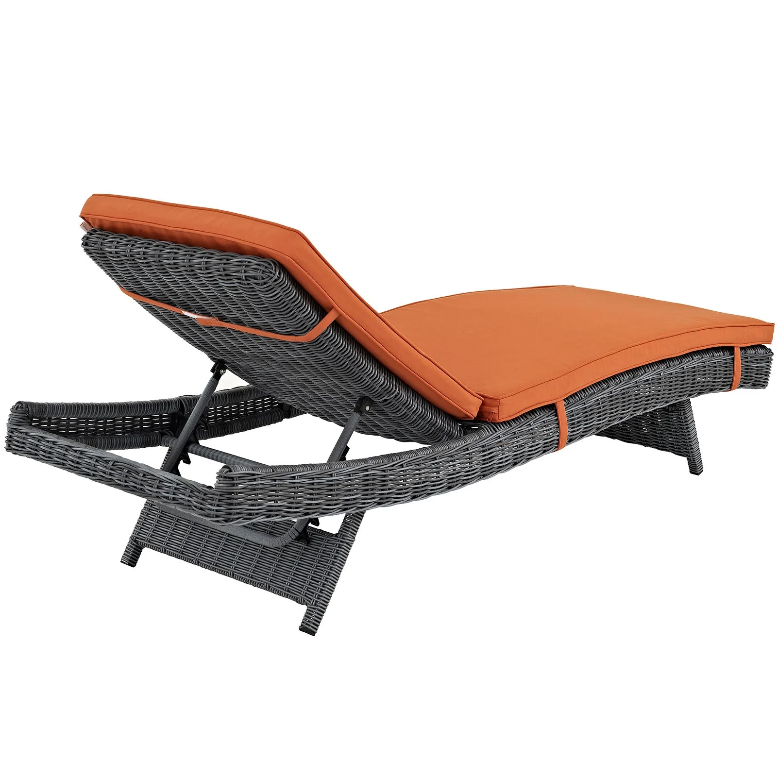 Outdoor Woven Chaise Lounge for Patio and Poolside Relaxation and Comfort - Image 4