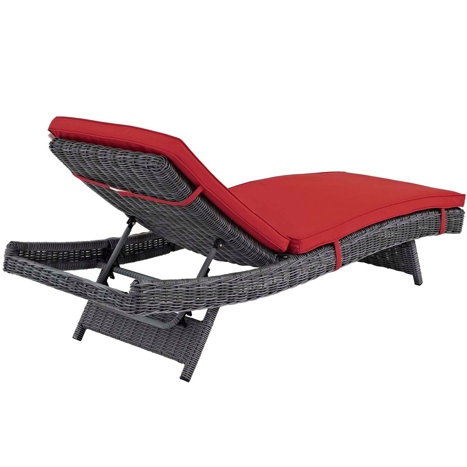 Outdoor Woven Chaise Lounge for Patio and Poolside Relaxation and Comfort - Image 8