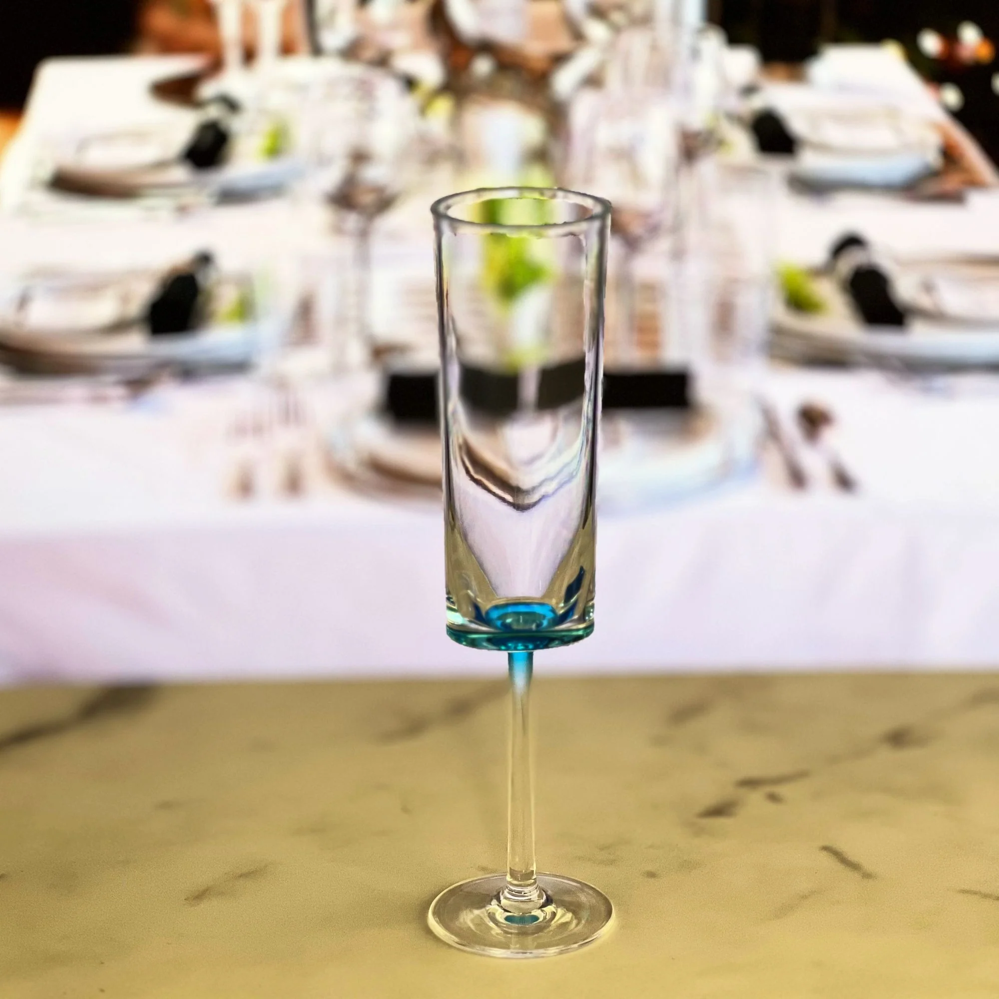 Oval Halo - Acrylic Champagne Flutes (Set of 4) - Image 7