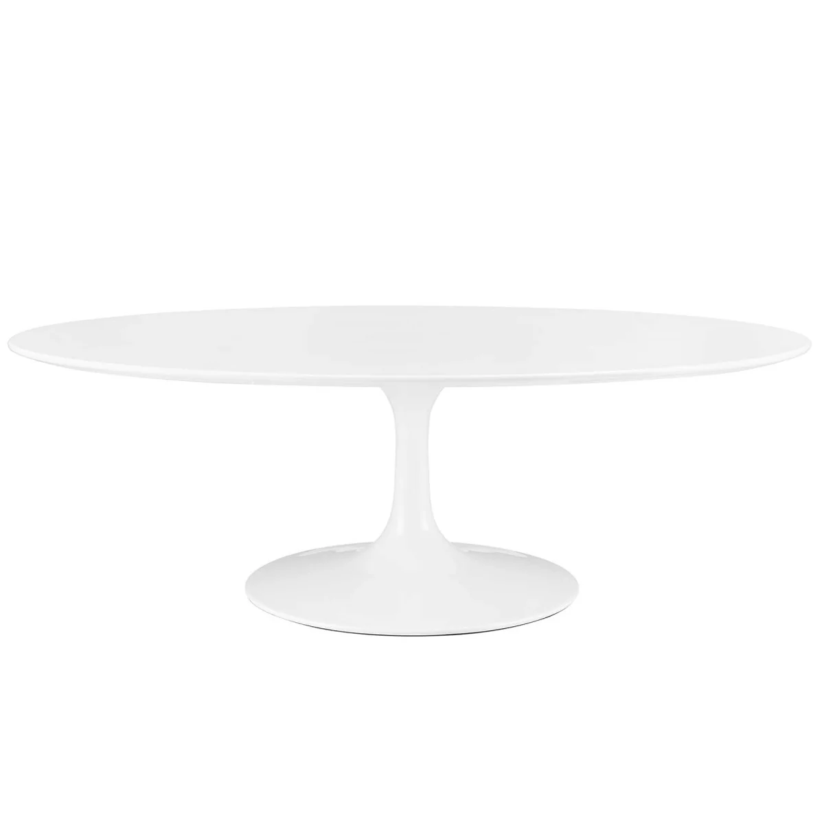 Oval Wood Pedestal Coffee Table - Image 23