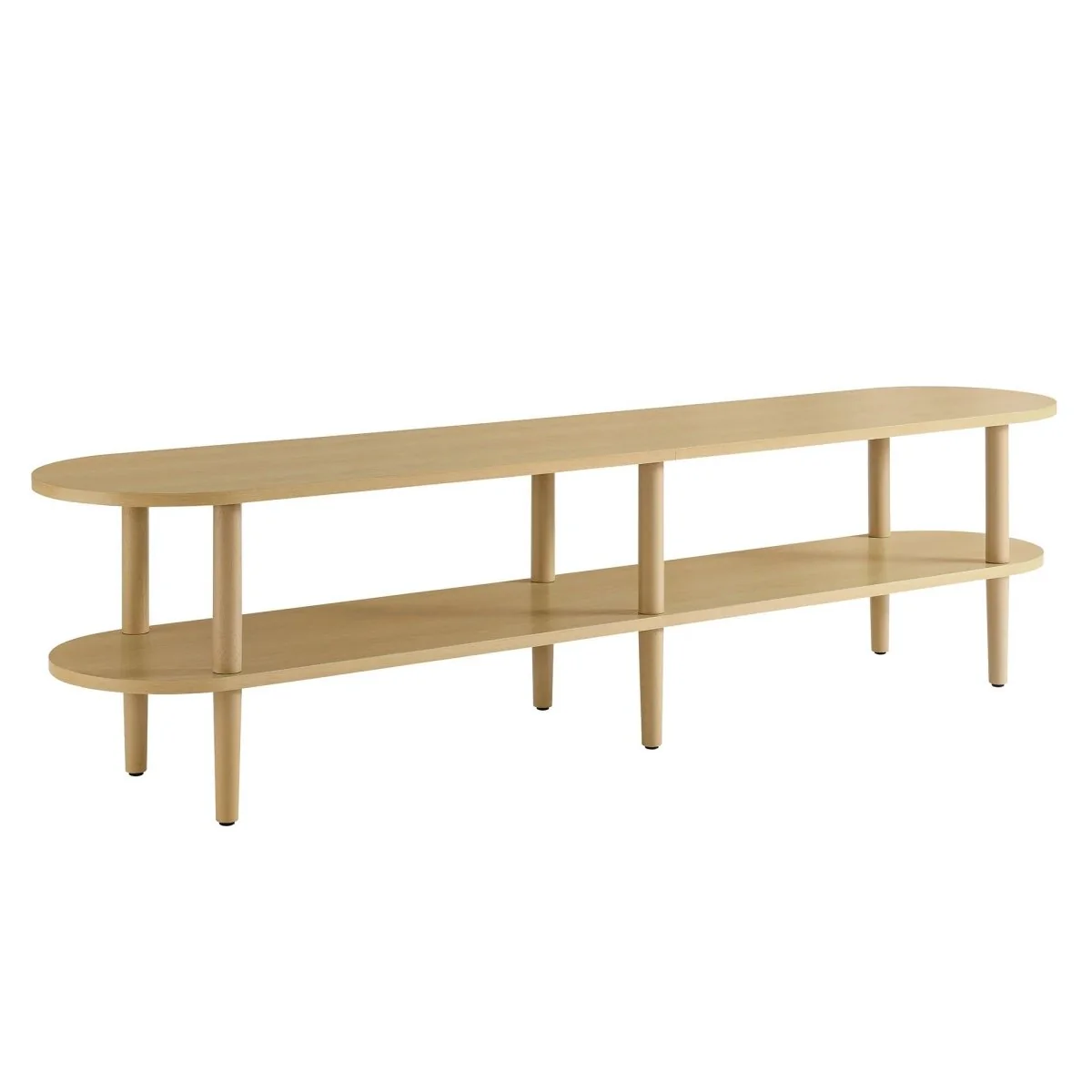 Oval Wood TV Stand 70 Inch - Image 3