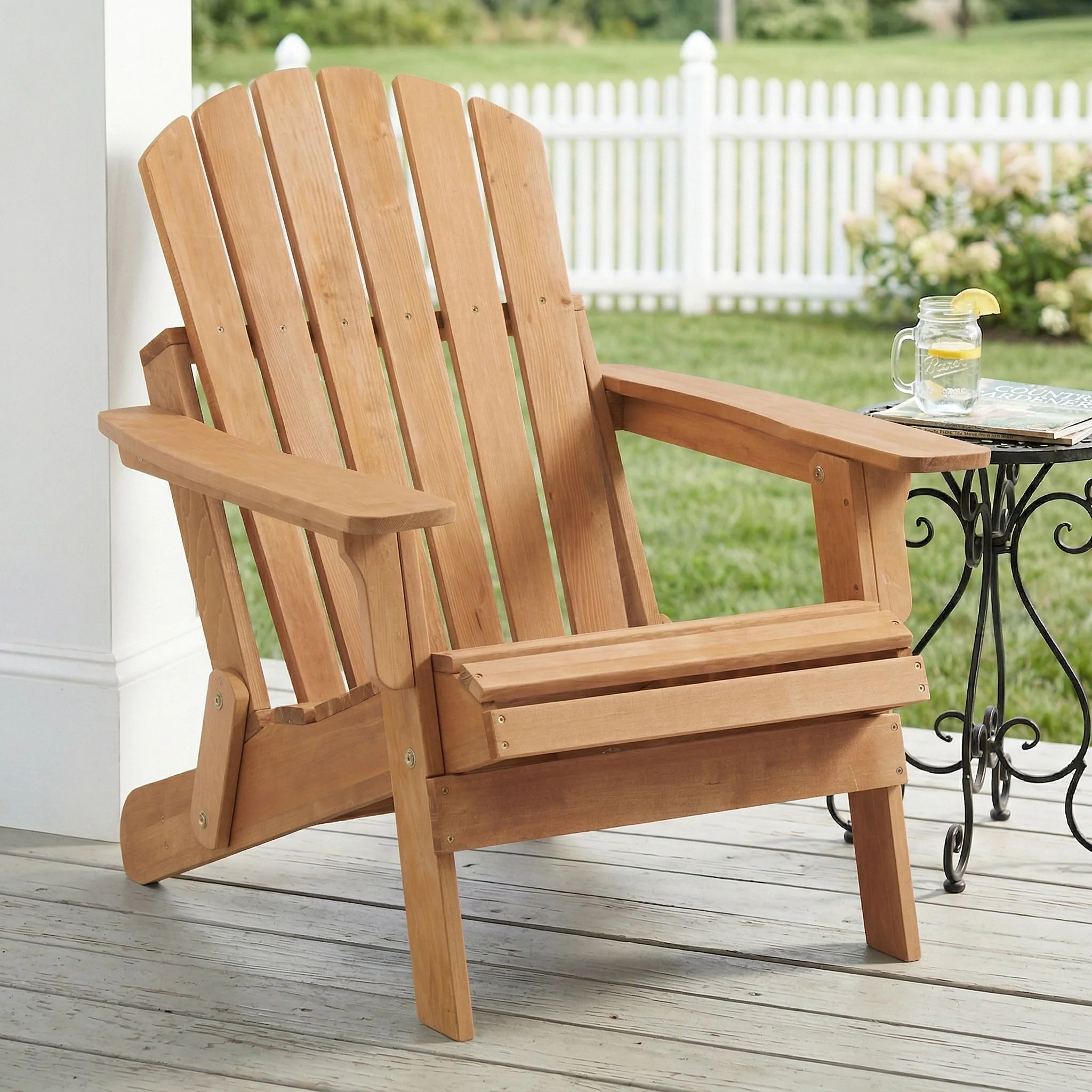 Oversize Outdoor Folding Adirondack Chair, Patio Chair For Garden - Image 15