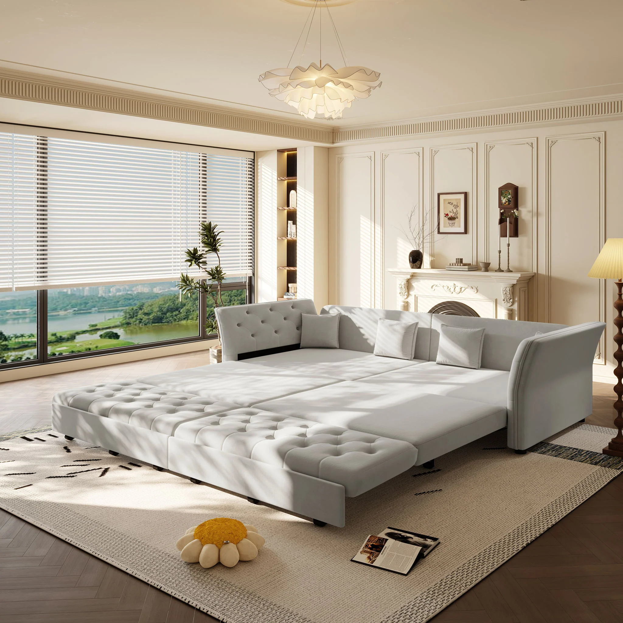 Oversize Pull Out Sofa Bed For Living Room - Image 21