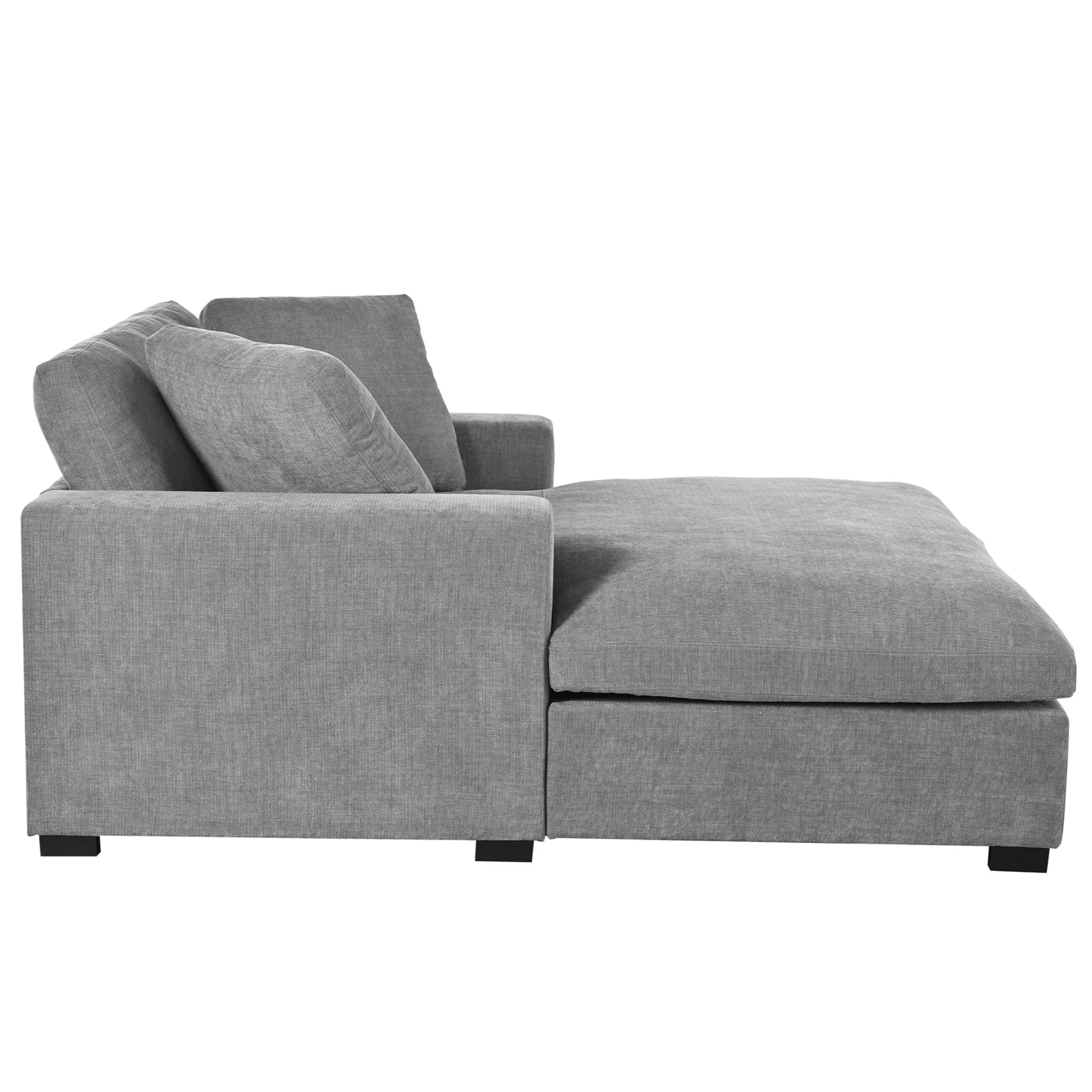 Oversized Chaise, Lounge Chair Classic Design, Soft Fabric, Durable Frame With Solid Wood Legs - Image 14