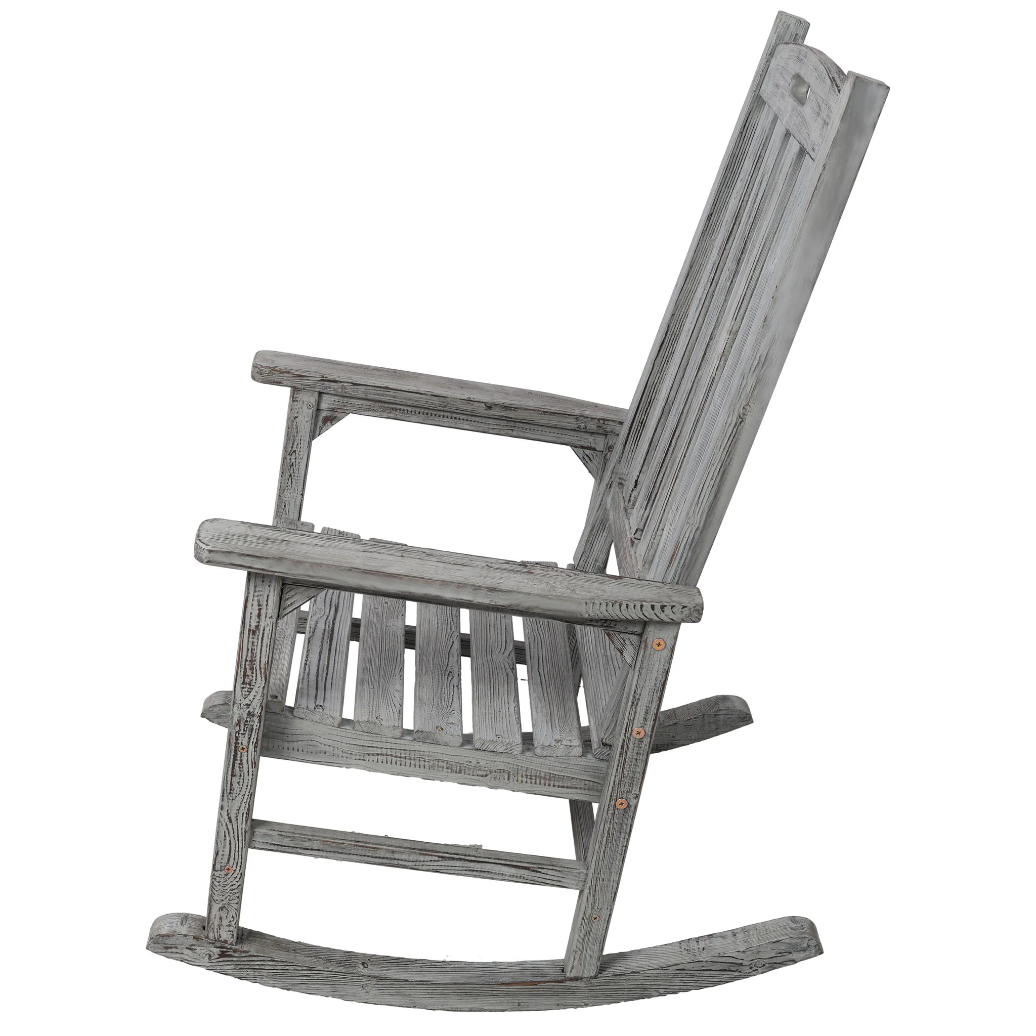 Oversized Porch Rocker Chair With Wide Seat And Tall Backrest - Image 8