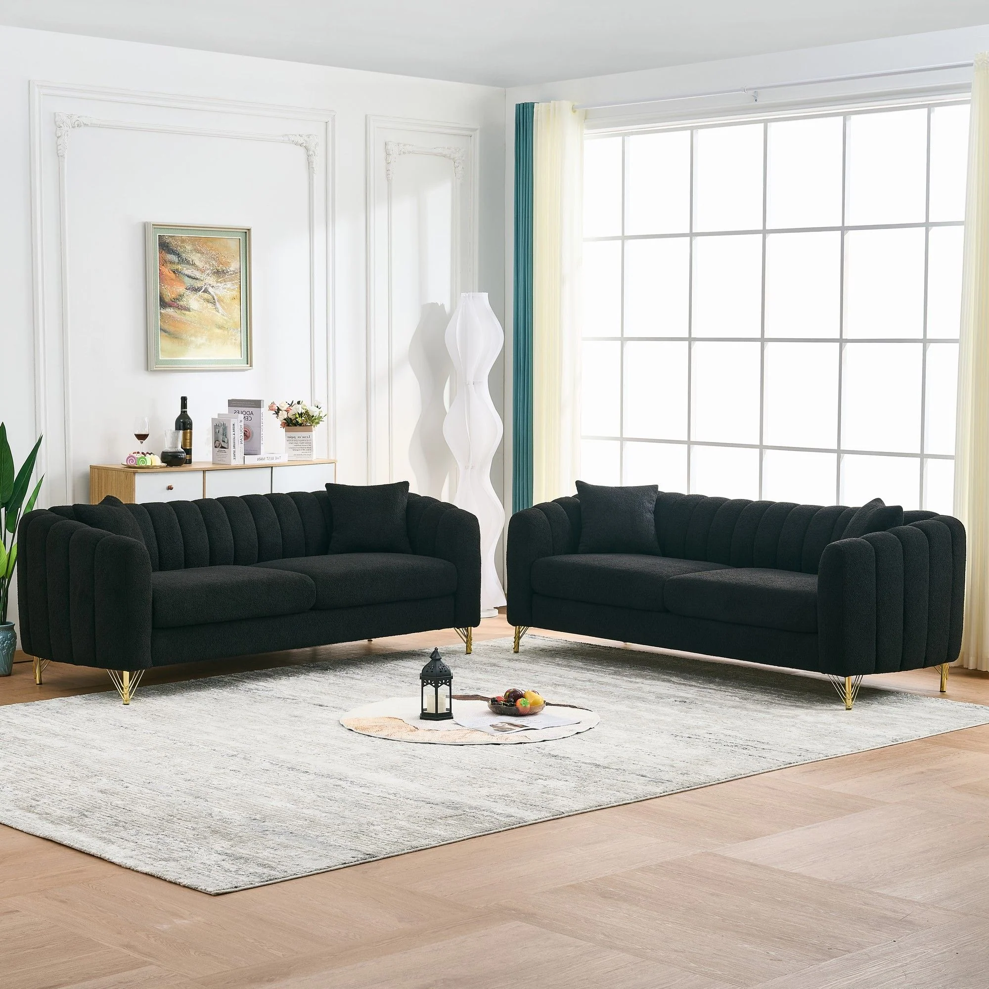 Oversized Sofa, Deep Tufted Couch - Image 9