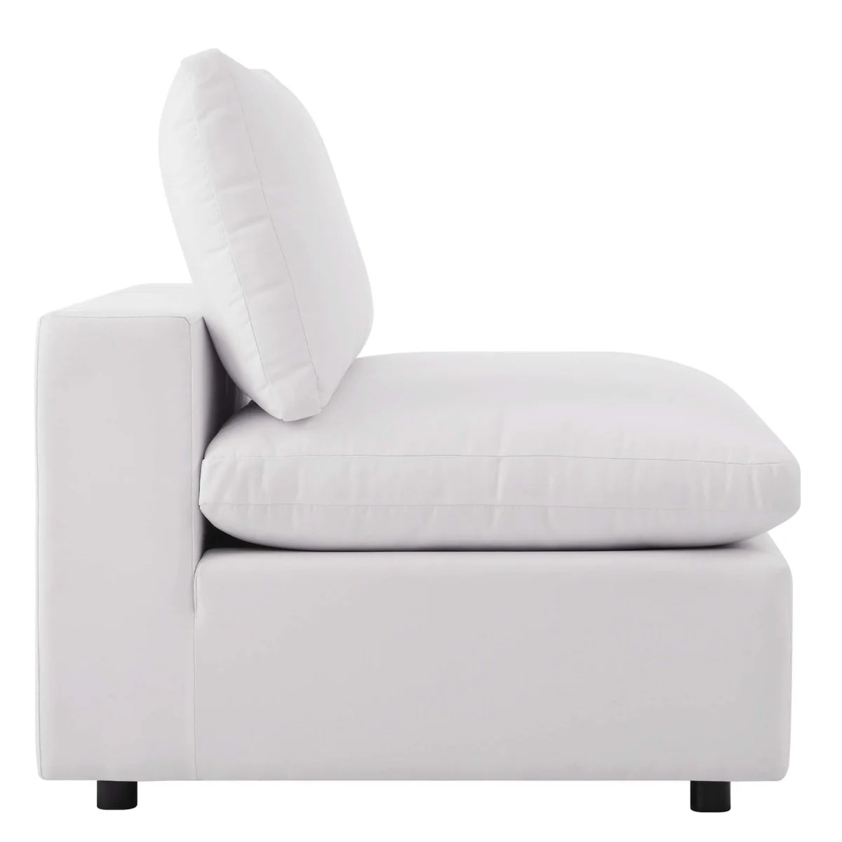 Overstuffed Outdoor Patio Sofa with Overstuffed Cushions and Aluminum Frame - Image 5