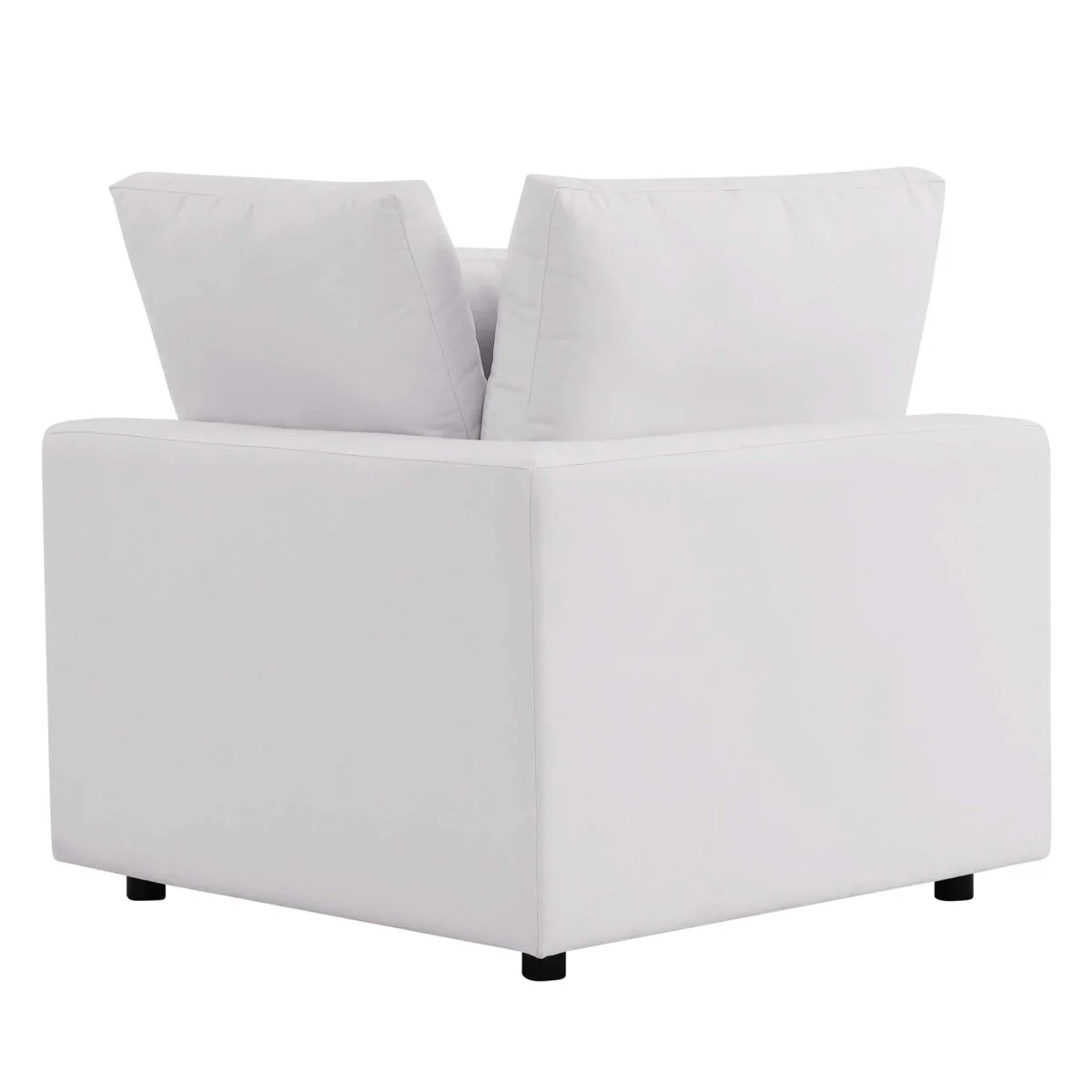 Overstuffed Outdoor Patio Sofa with Overstuffed Cushions and Aluminum Frame - Image 7
