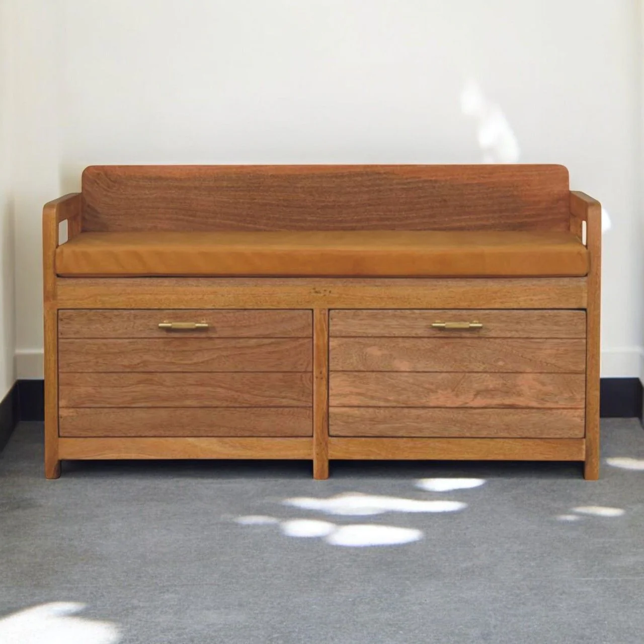 Oxford - 2 Drawer Storage Bench - Beige - Image 8