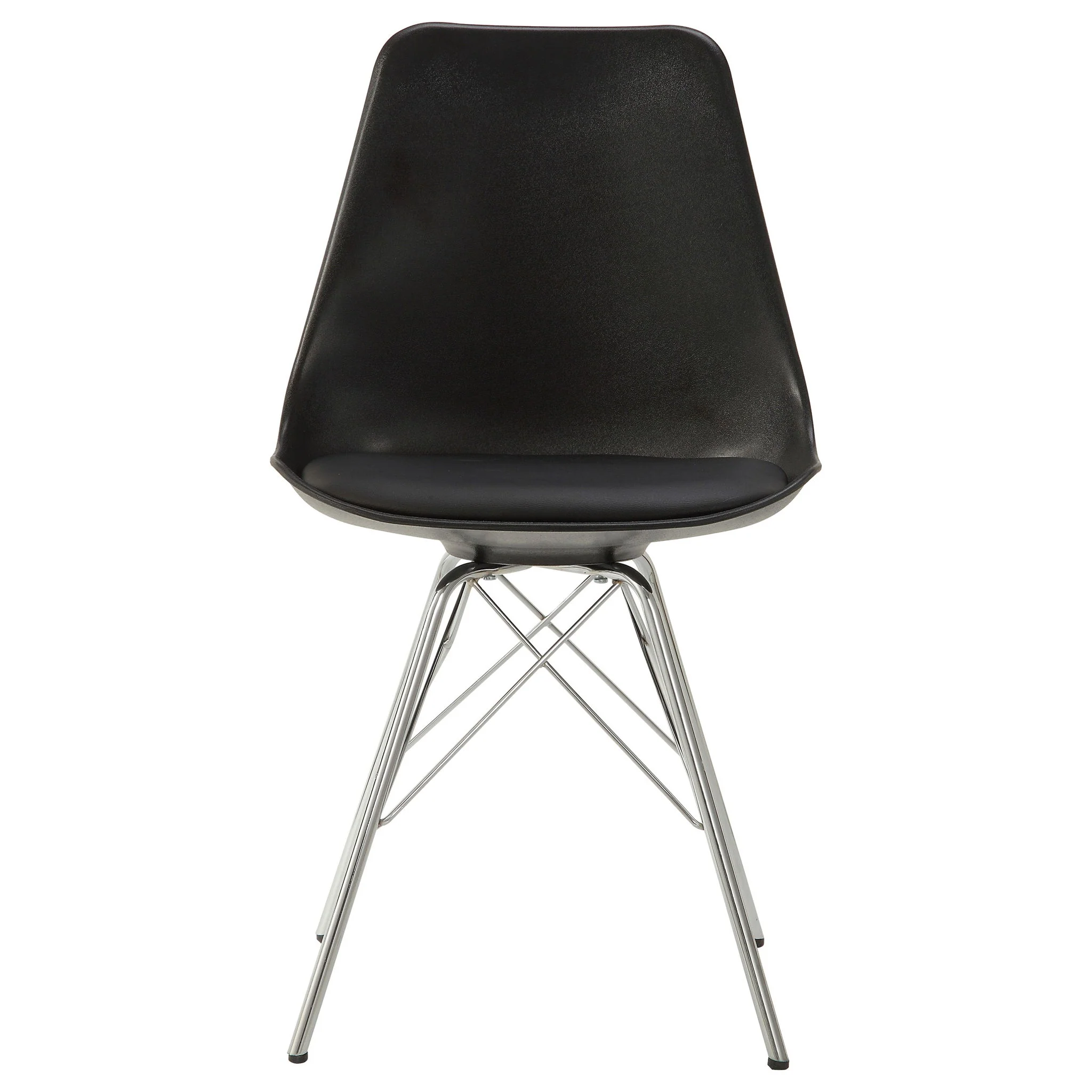 Padded Dining Chair (Set of 2) - Black - Image 3