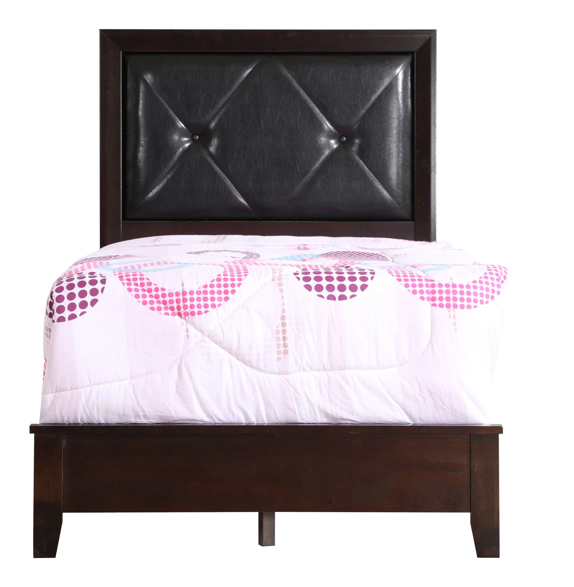 Padded Headboard Bed - Image 35
