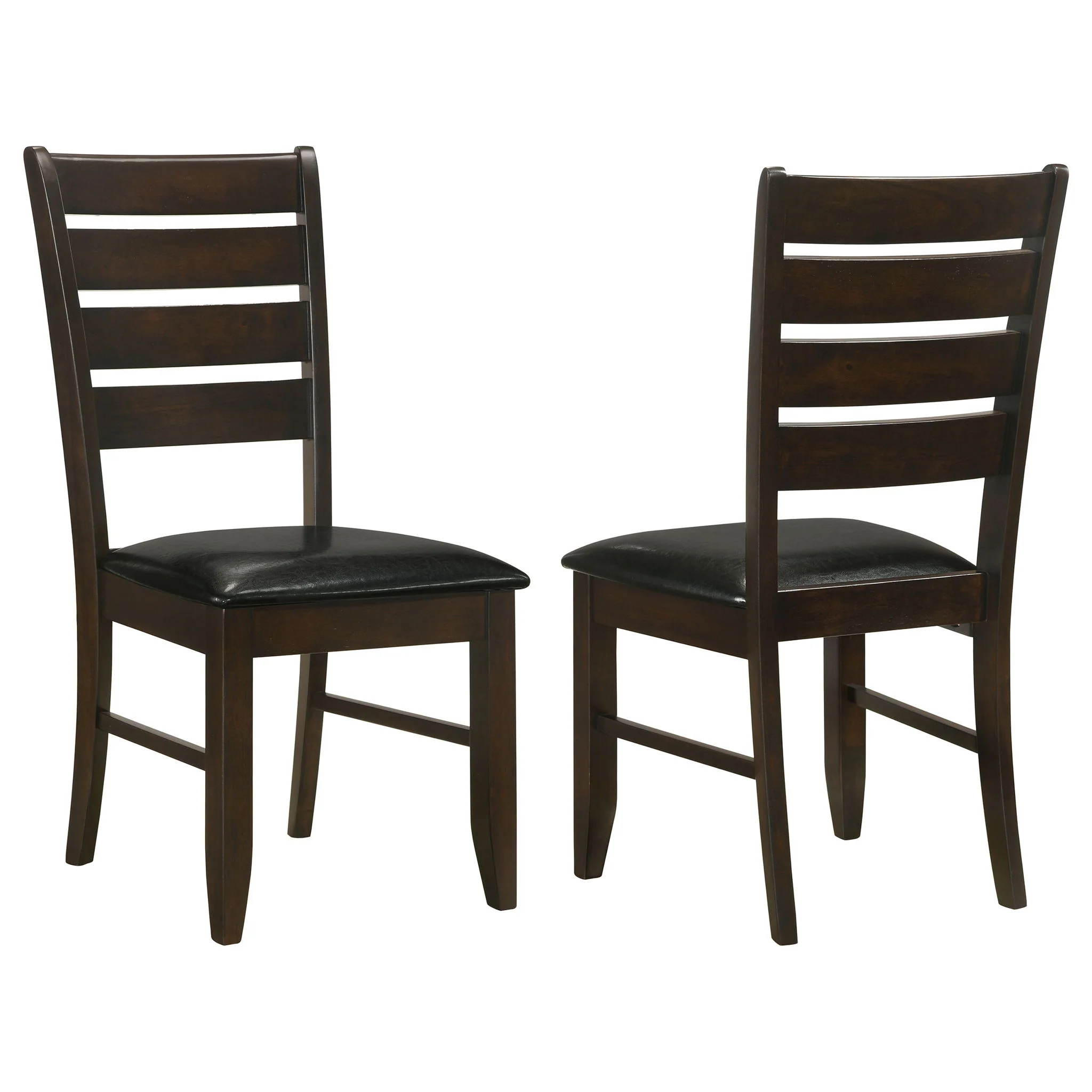Padded Seat Side Chairs With Tapered Slats (Set of 2) - Image 2