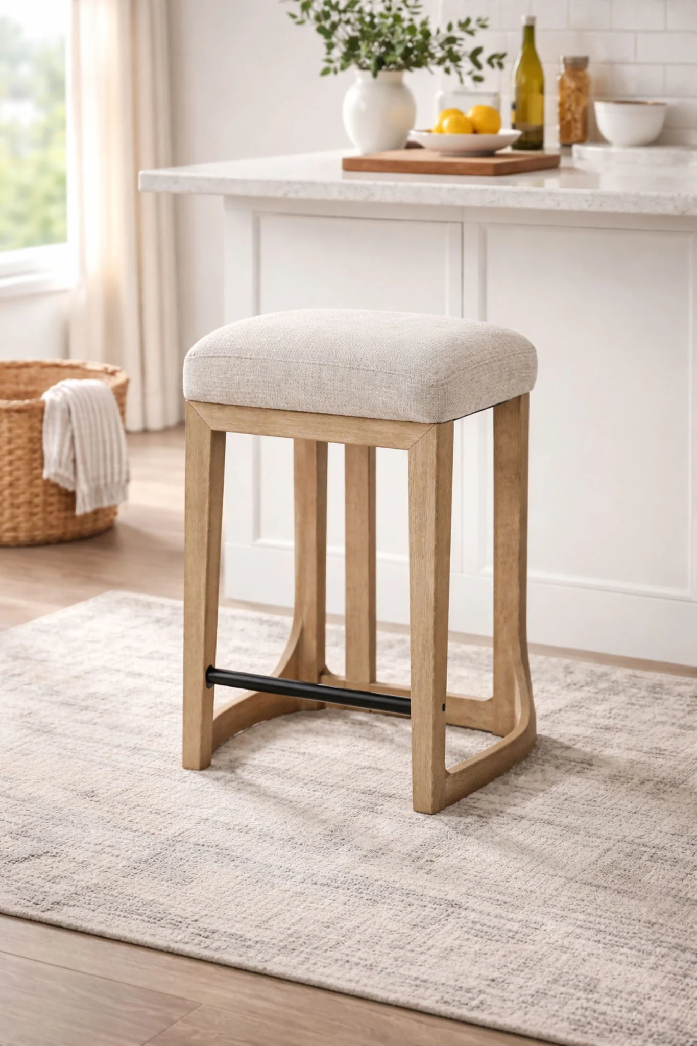 Pagosa - Counter Height Stool (Set of 2) - English Knotty Oak / Gray - Image 3