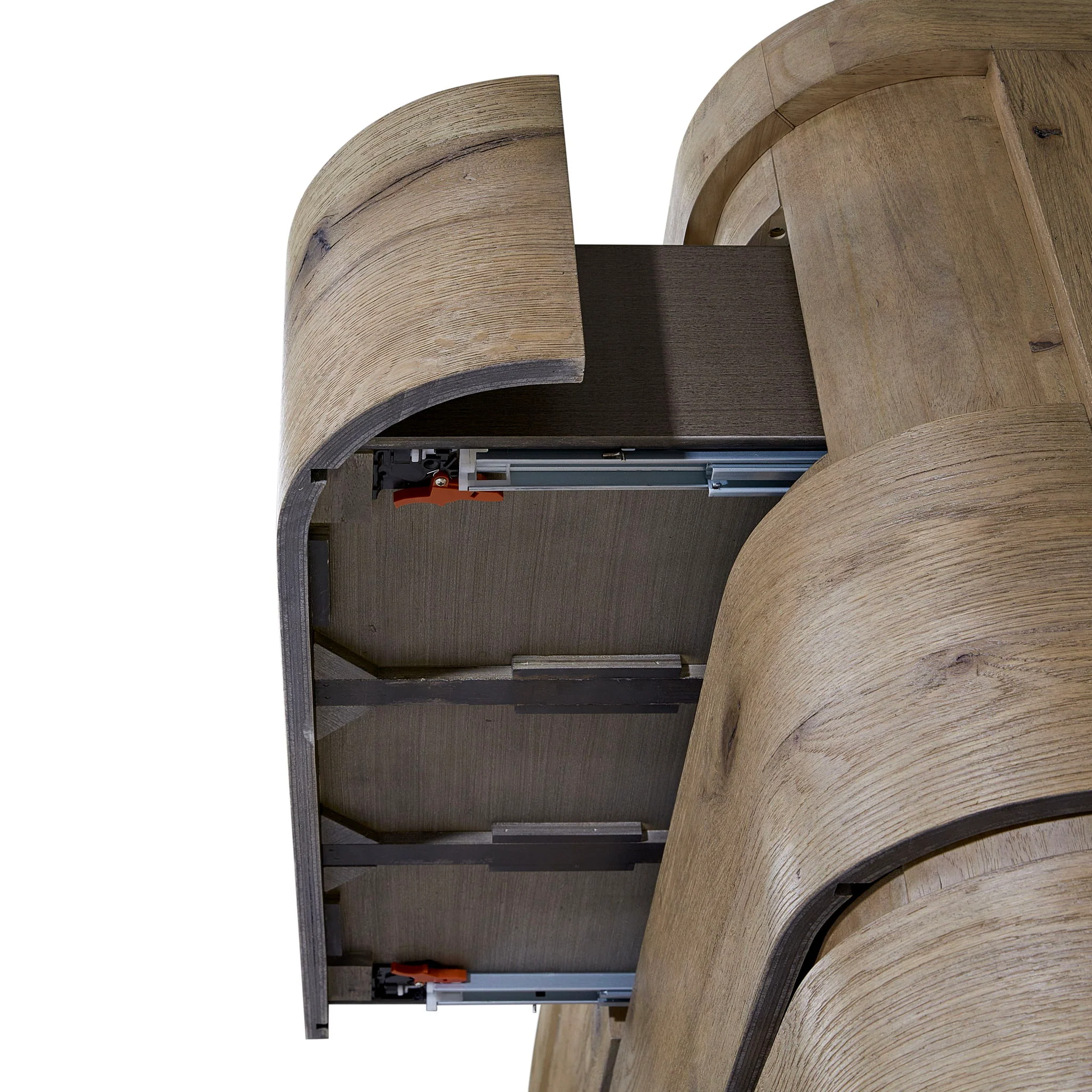 Pagosa - Curved Dresser - English Knotty Oak - Image 2