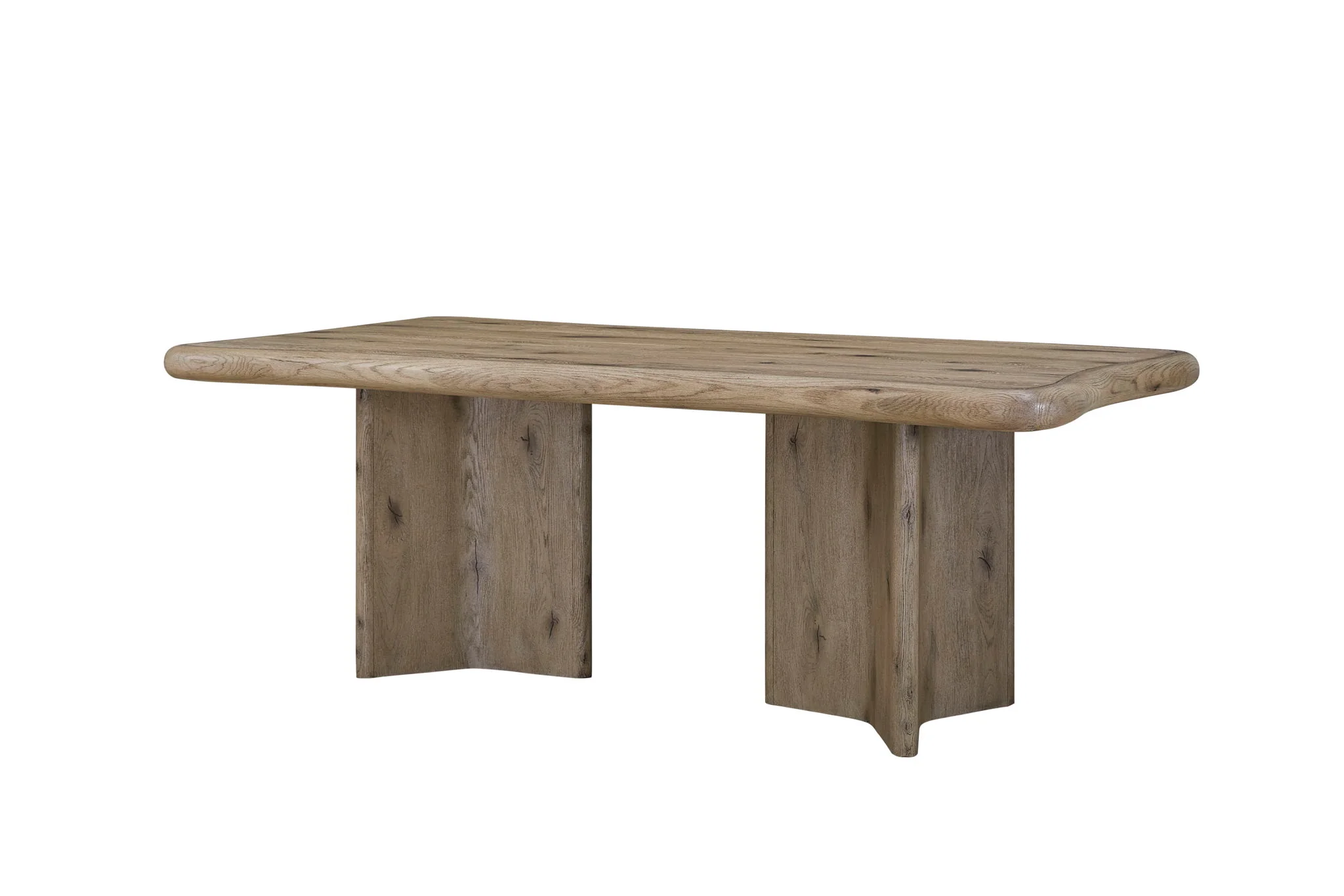 Pagosa - Double Pedestal Table - English Knotty Oak - Image 4