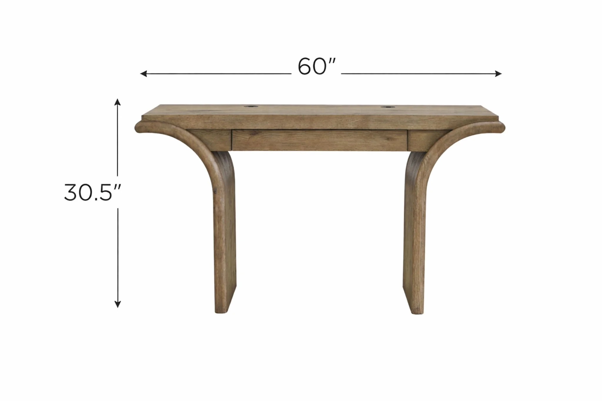 Pagosa - Waterfall Accent Desk - English Knotty Oak - Image 6