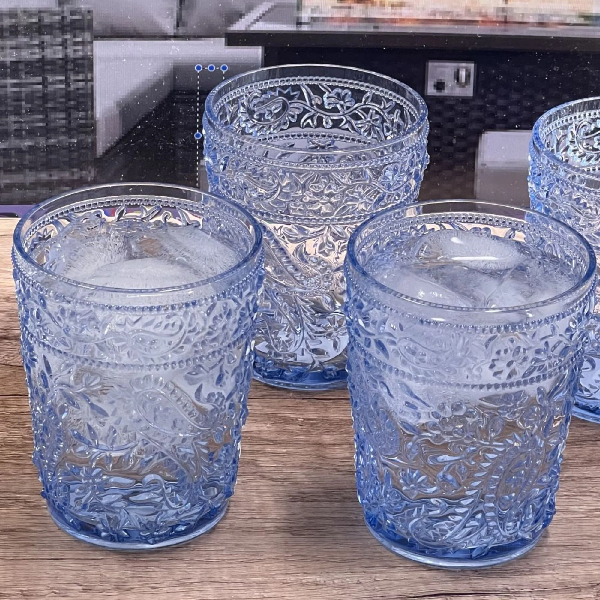 Paisley Acrylic Glasses Drinking (Set of 4) - Image 15
