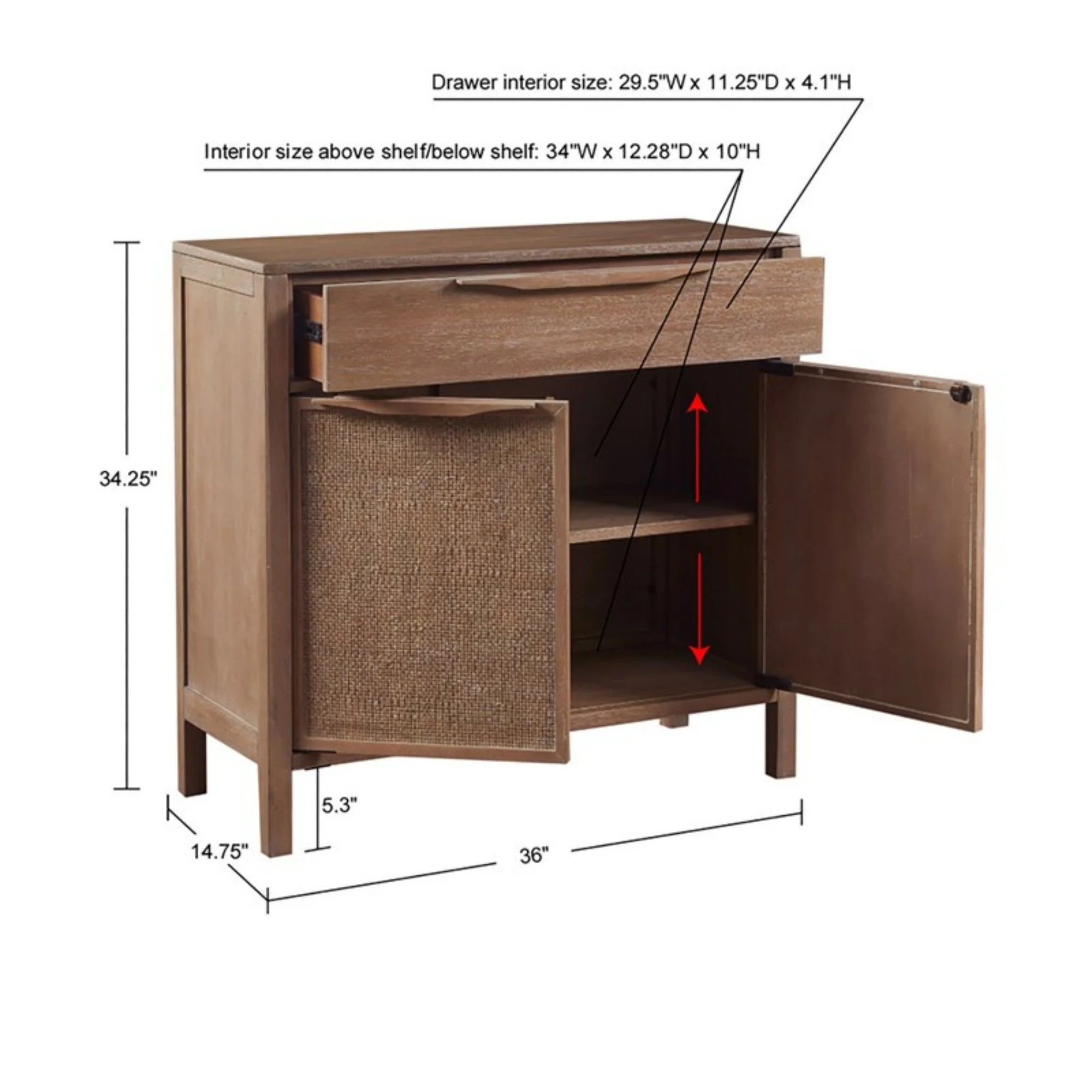 Palisades - 2 Door Accent Chest - Natural - Image 4