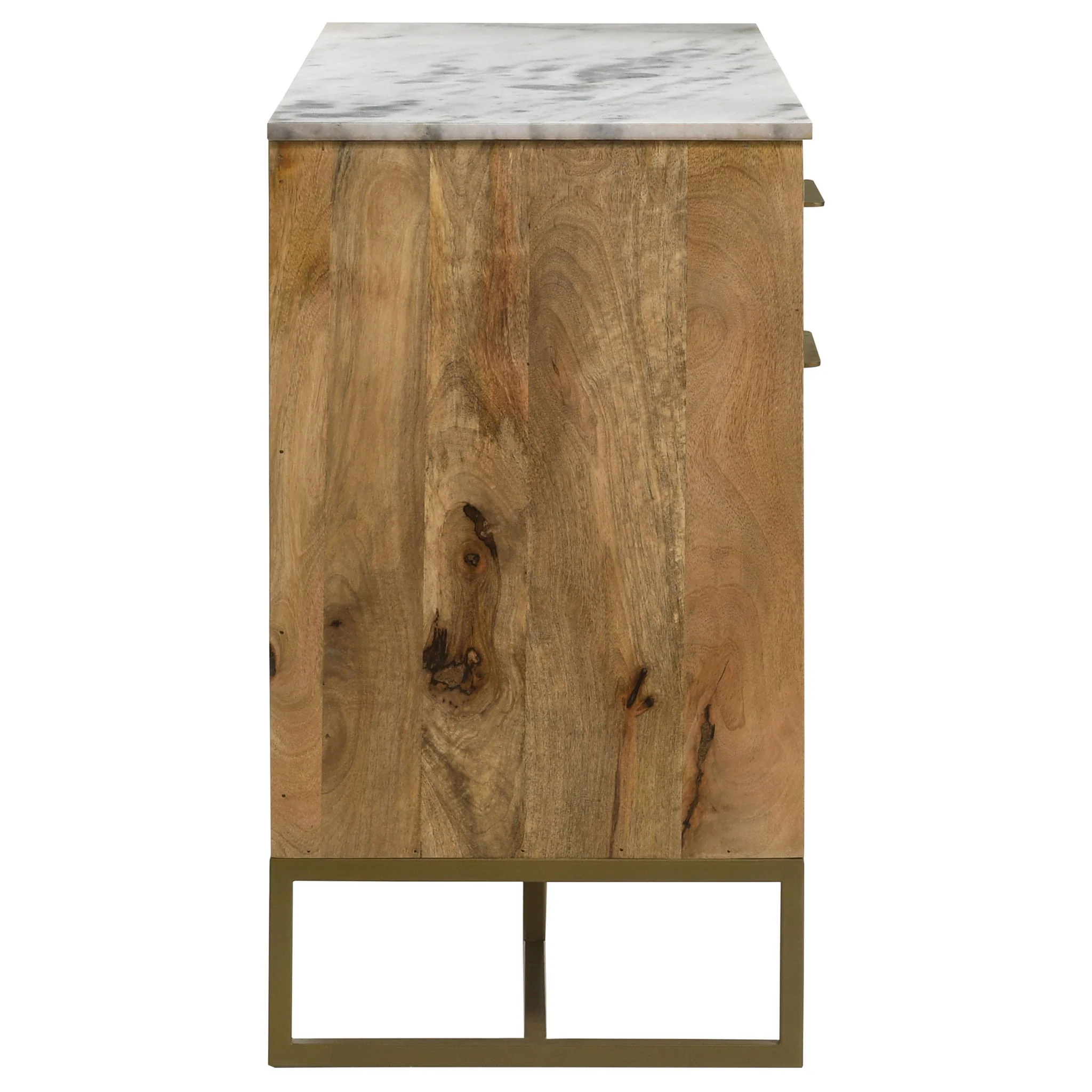 Paloma - 3 Door Herringbone Accent Cabinet - Natural - Image 4