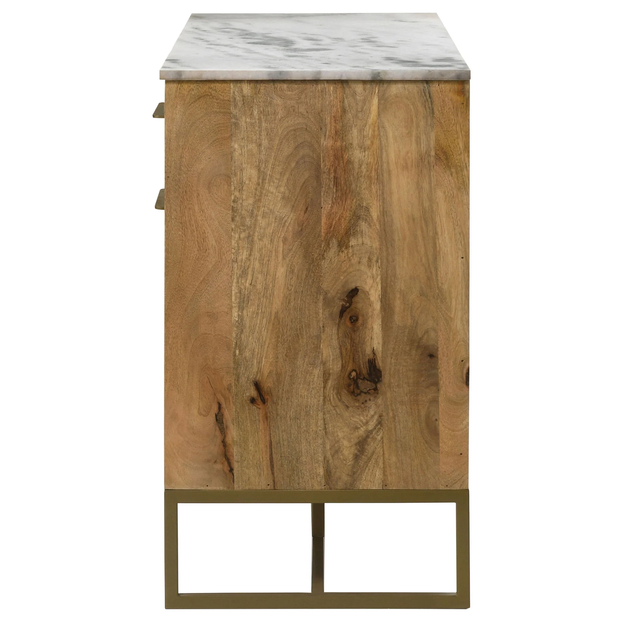 Paloma - 3 Door Herringbone Accent Cabinet - Natural - Image 7