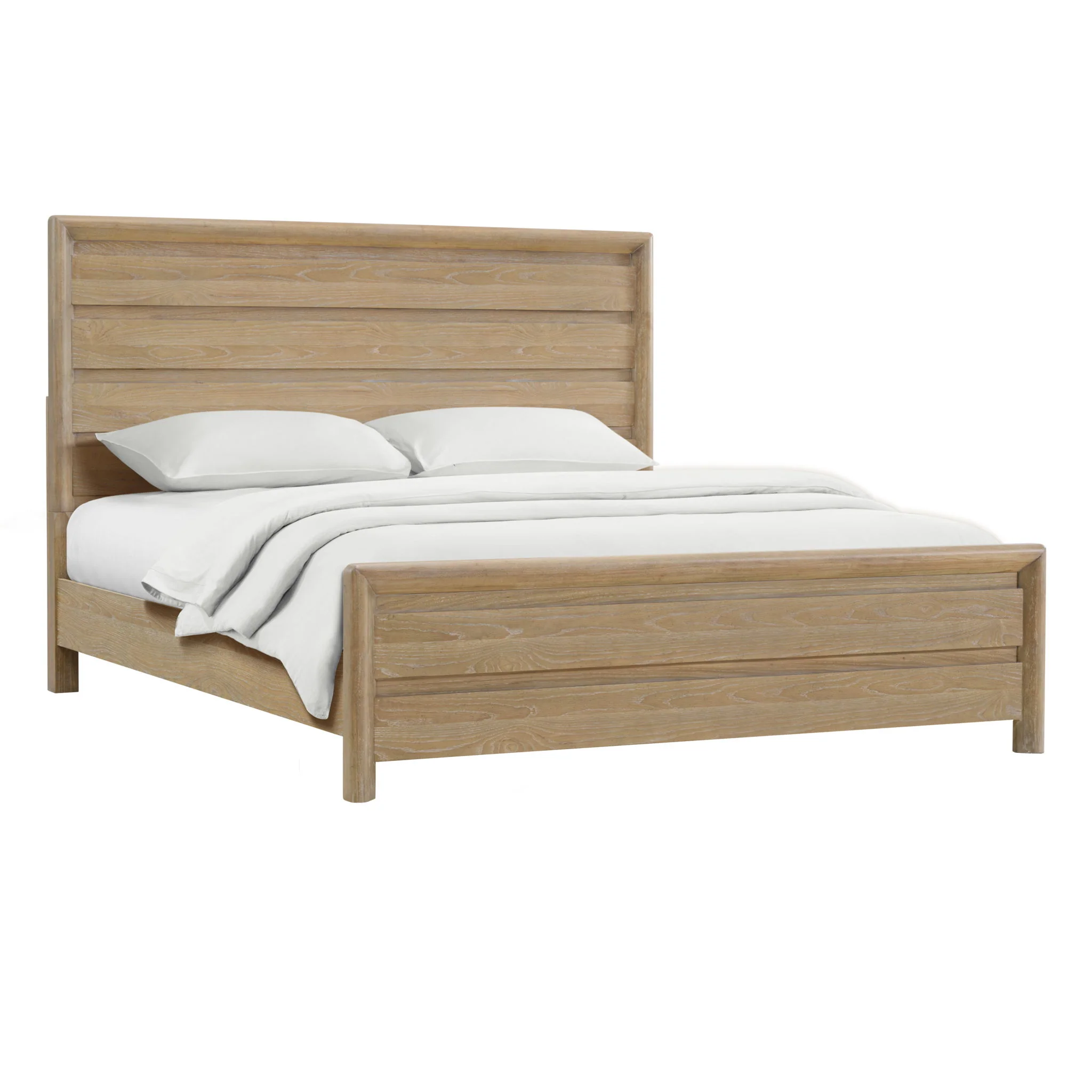 Panel Bed Frame With Unique Headboard And Included Slats - Image 7
