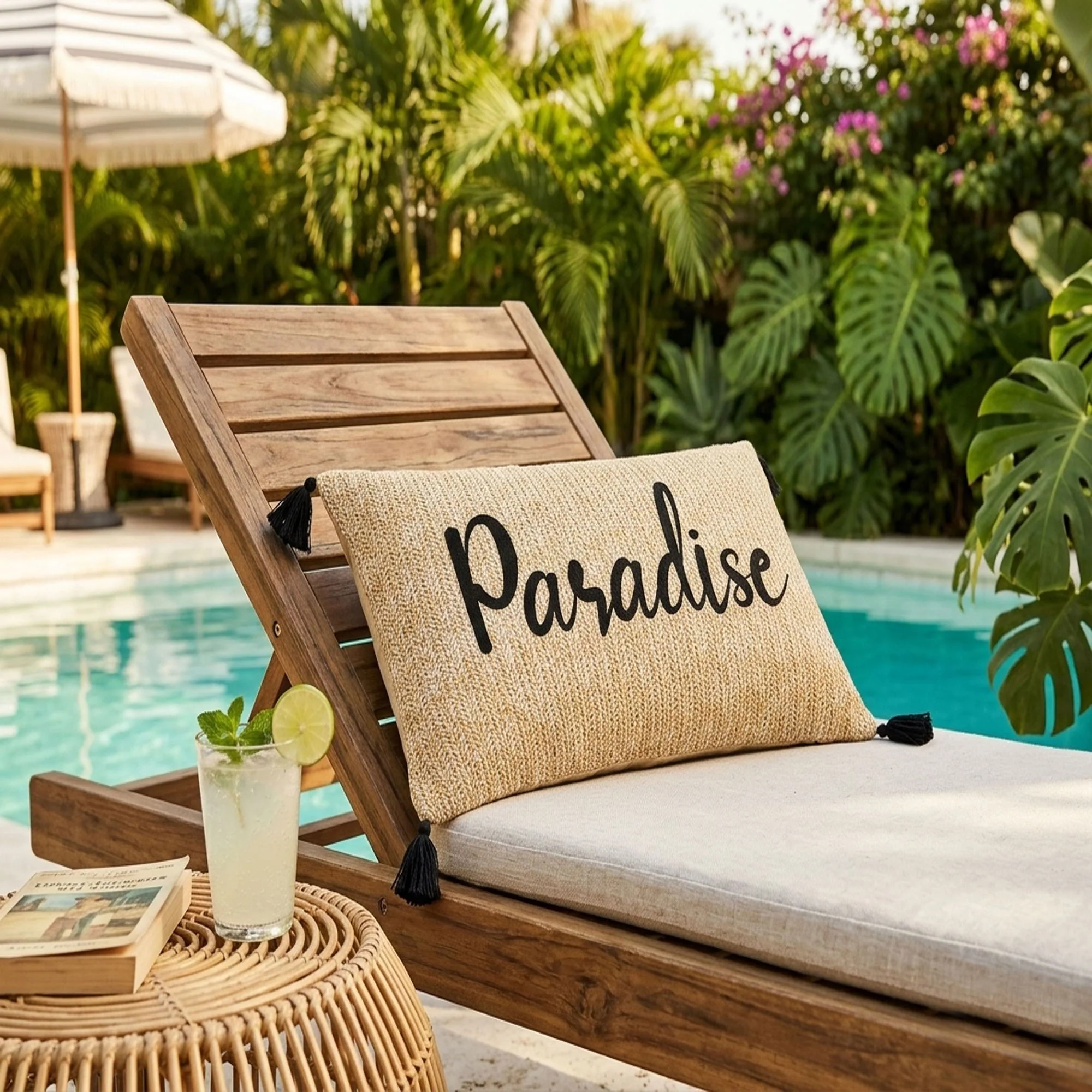 Paradise Outdoor Lumbar Pillow - Multi - Image 5