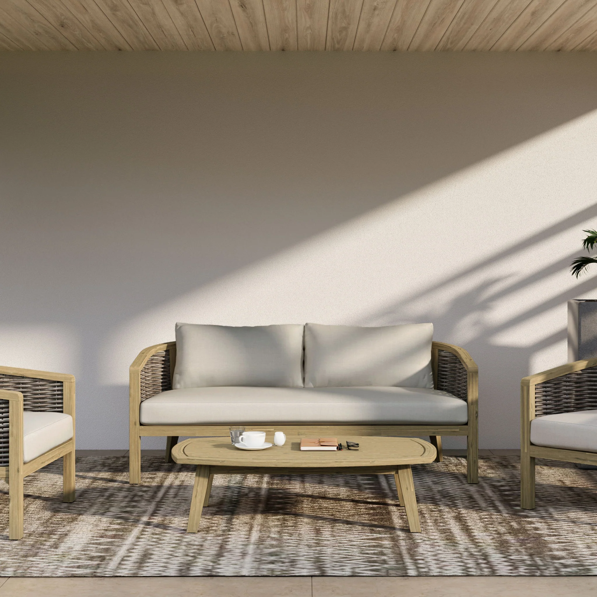Parkside - Outdoor Sofa - Natural - Image 7