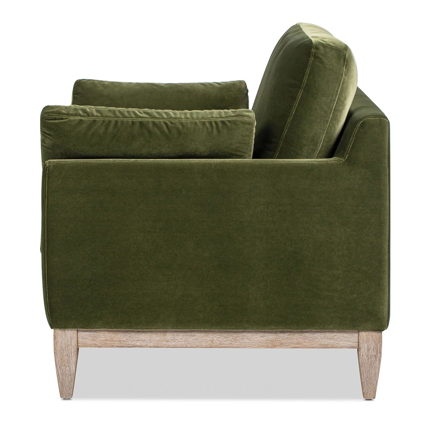Pasadena - Wide Modern Farmhouse Accent Arm Chair - Olive Green - Image 3