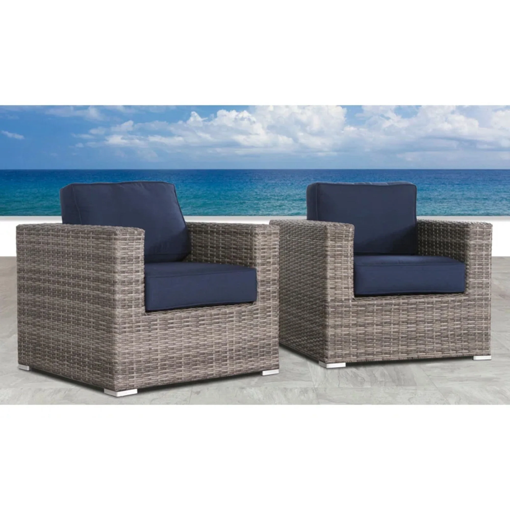 Patio Chair With Cushions Stylish Design - Image 17