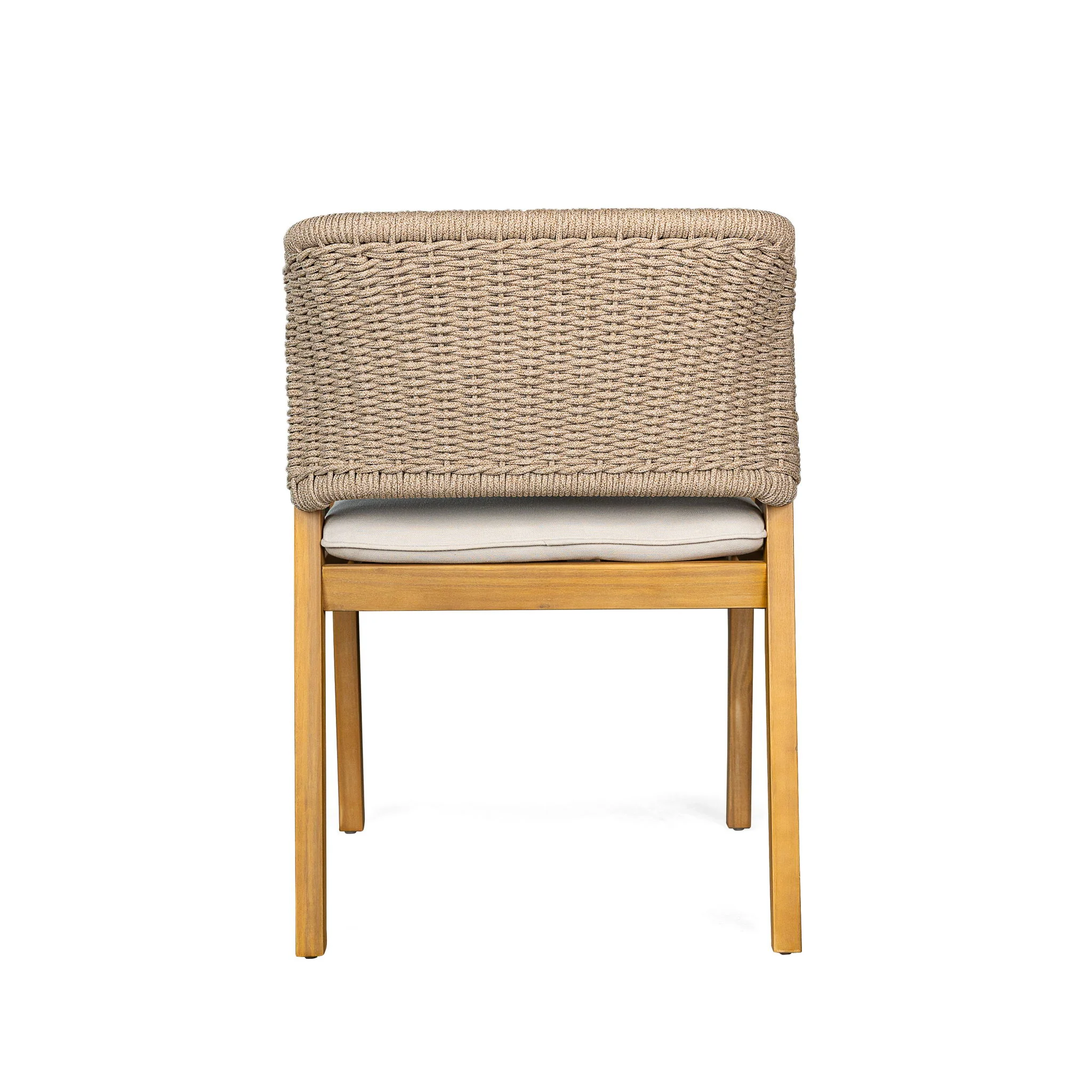 Patio Dining Chair (Set of 2) - Light Teak - Image 4