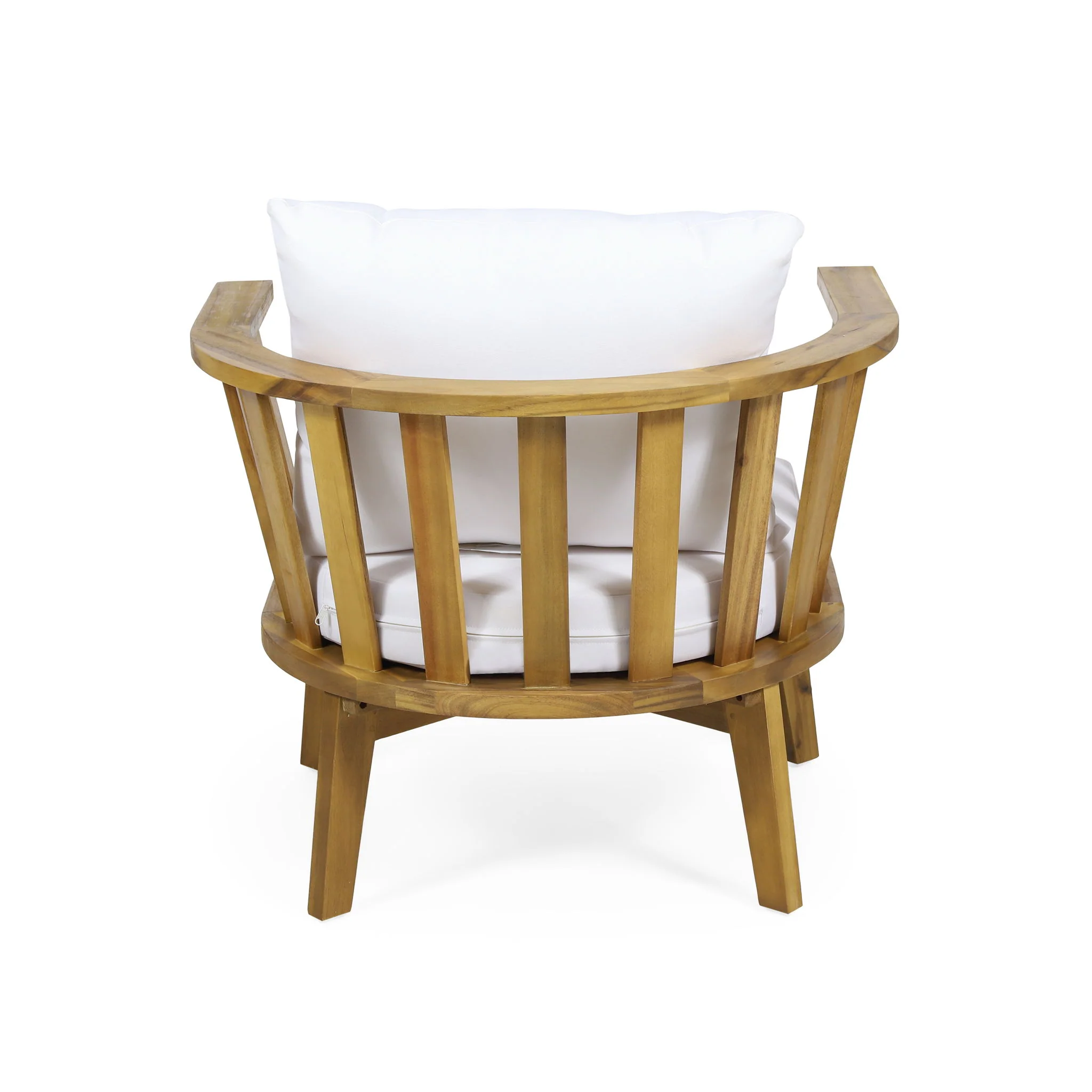 Patio Furniture Set, Outdoor Acacia Wood Patio Club Chair With Table - Image 13