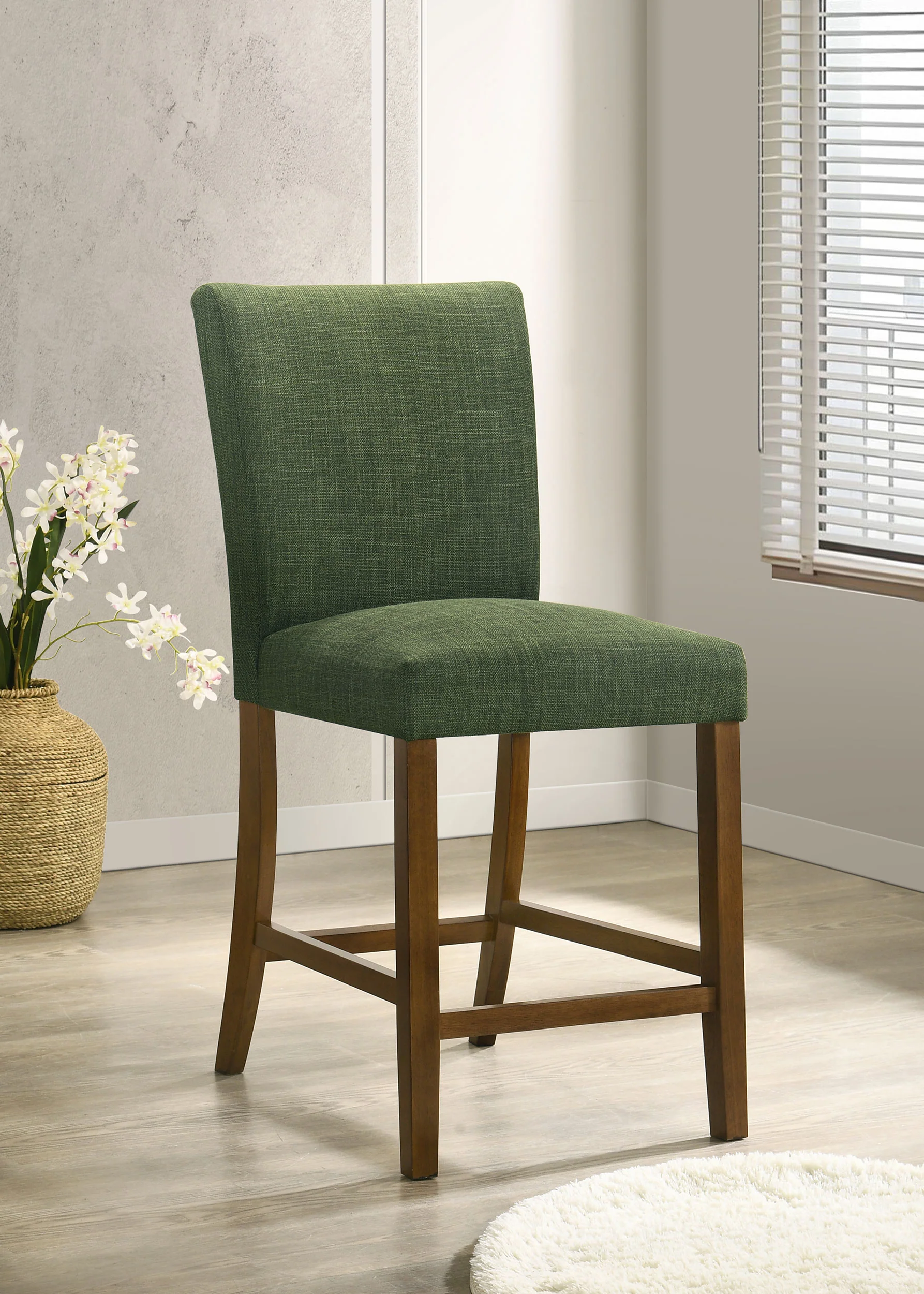 Paxton Upholstered Counter Height Dining Chair, Green - Image 3