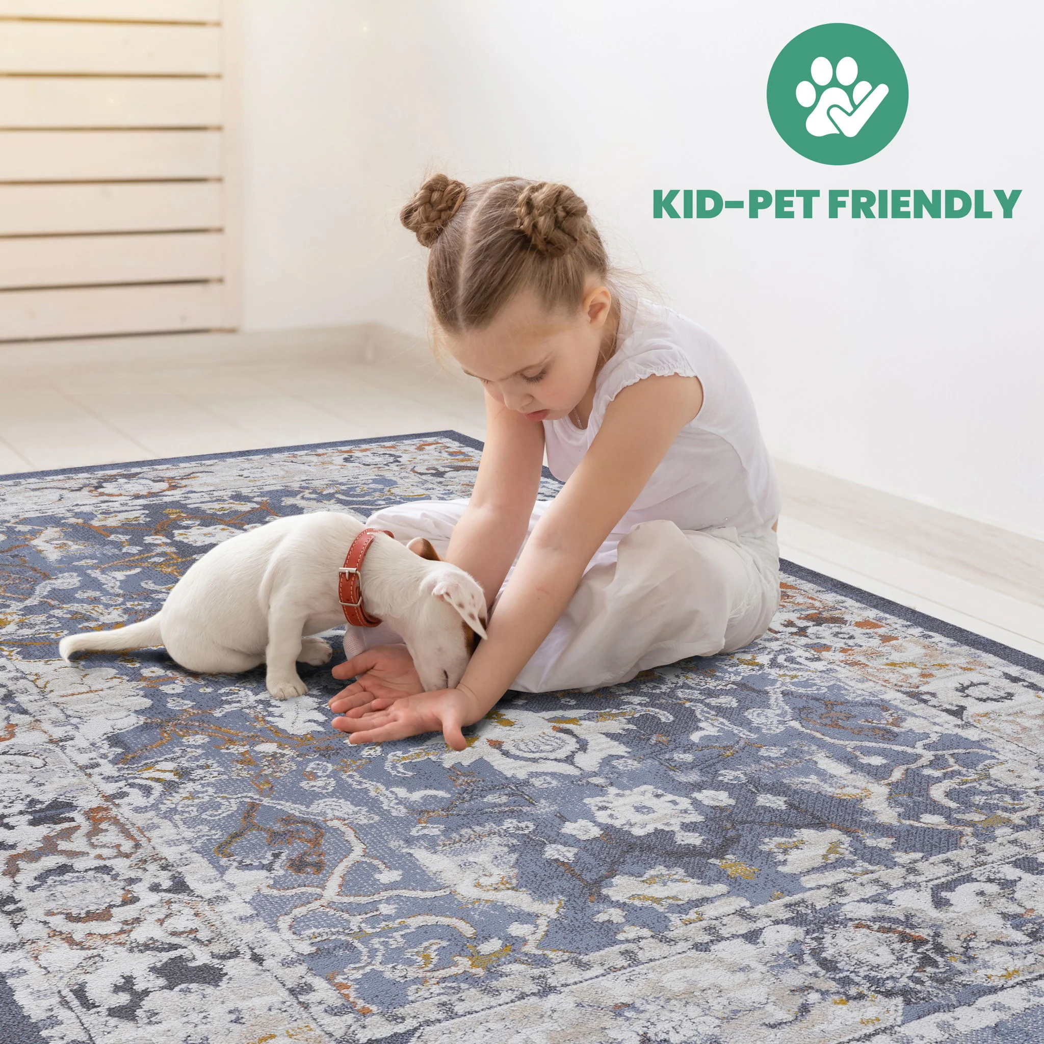 Payas - 6' X 9' Traditional Area Rug - Blue - Image 5