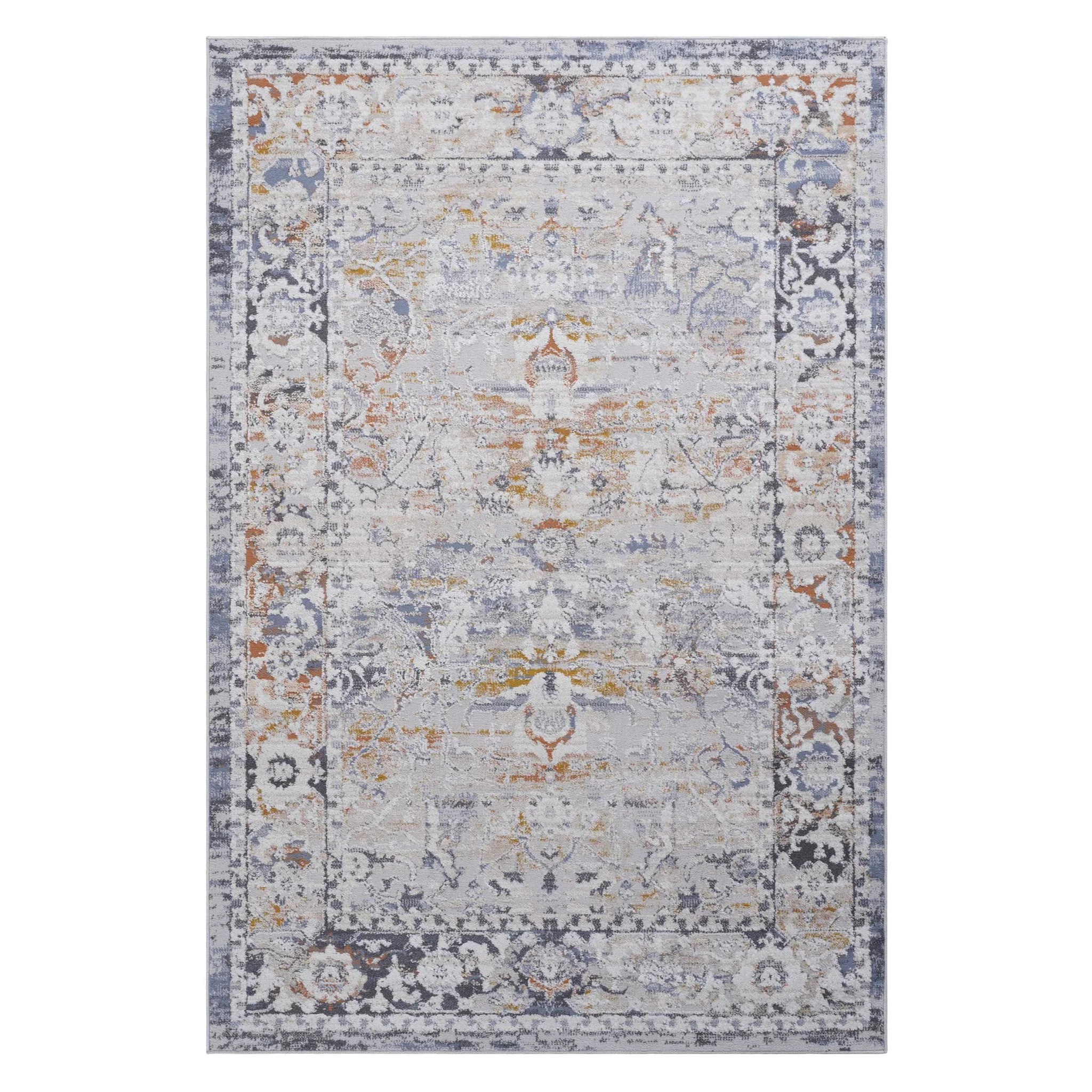 Payas - 6' X 9' Traditional Area Rug - Ivory / Gray - Image 4
