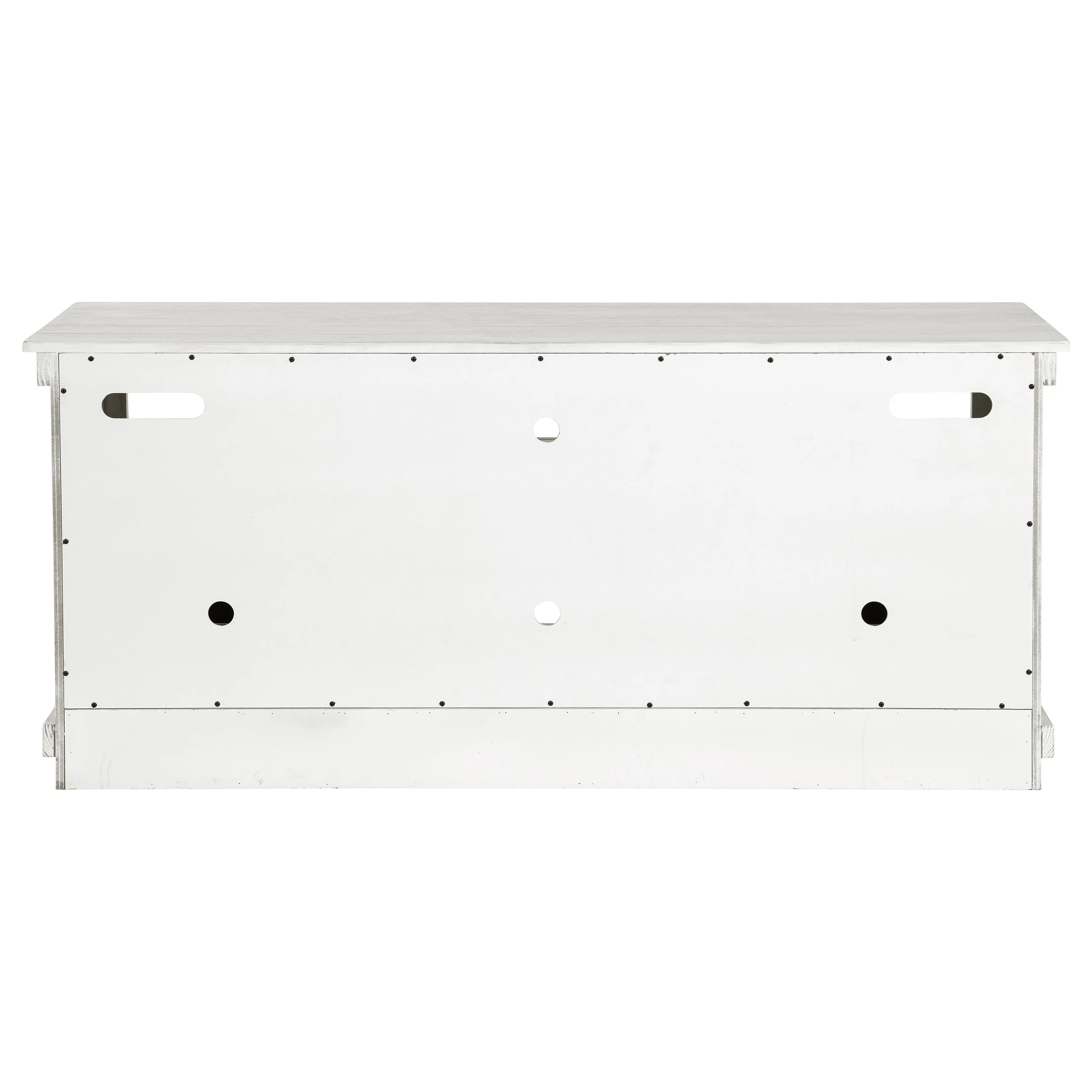 Payne 60-Inch TV Stand Media Console Distressed White - Image 9