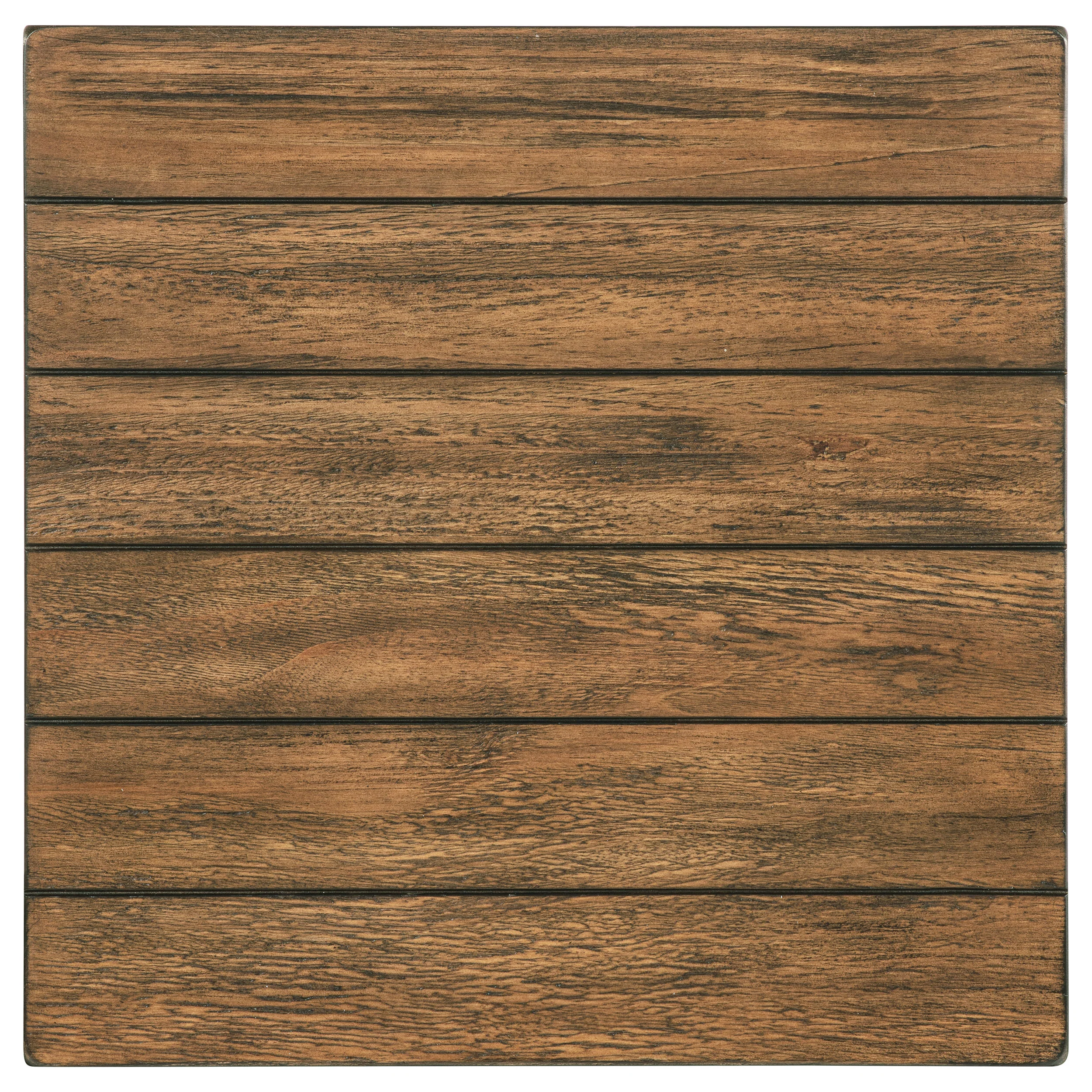 Payne Wood End Table with Shelf - Distressed Brown - Image 5
