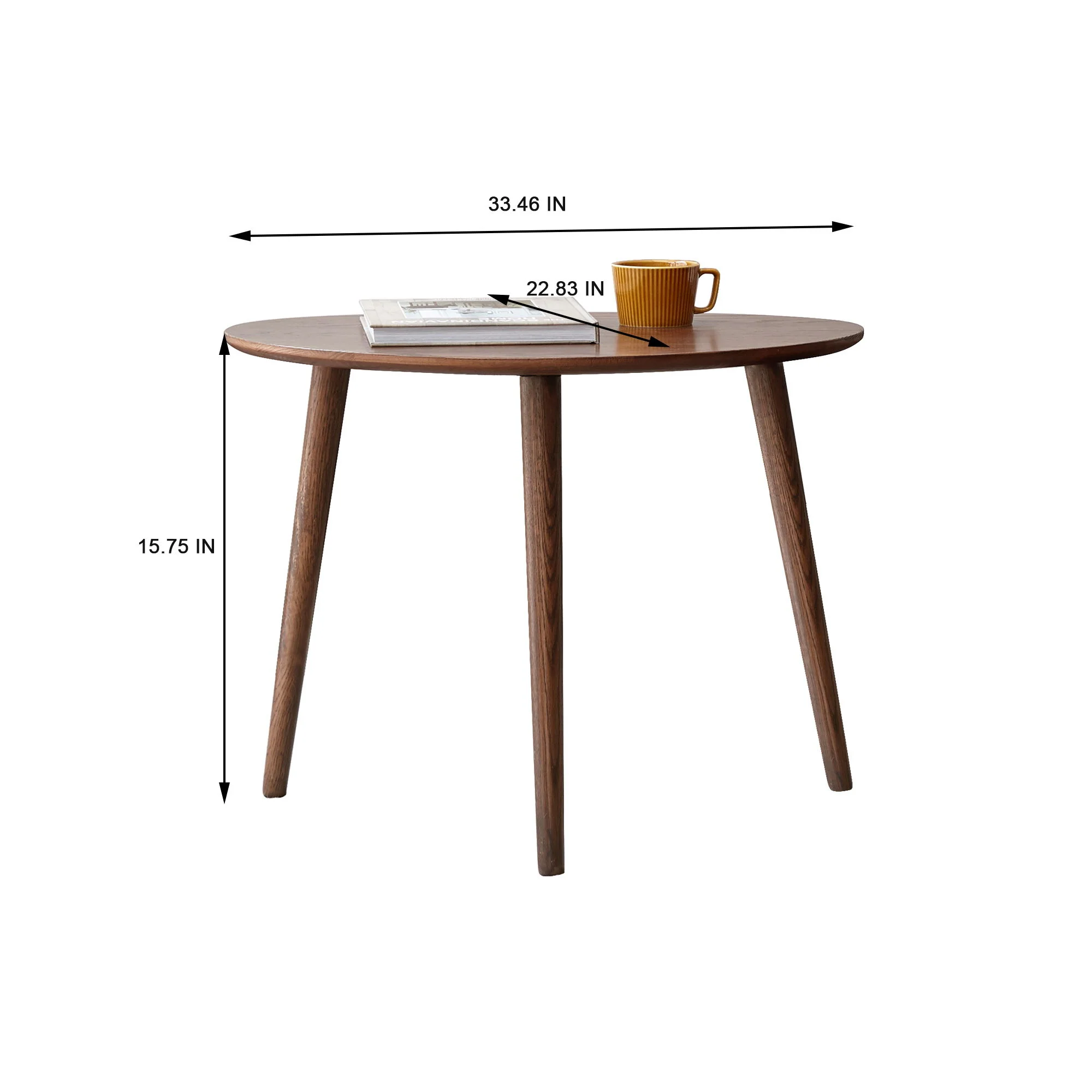 Pebble Shaped Coffee Table - Natural - Image 4