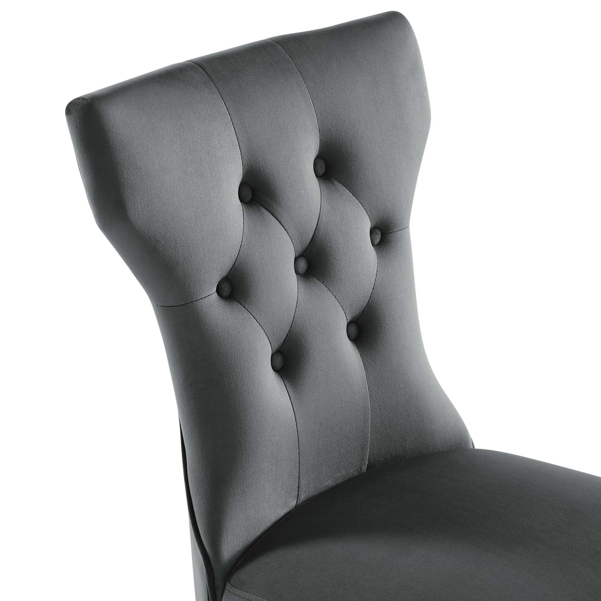 Performance Velvet Dining Side Chairs Set of 2 - Image 21