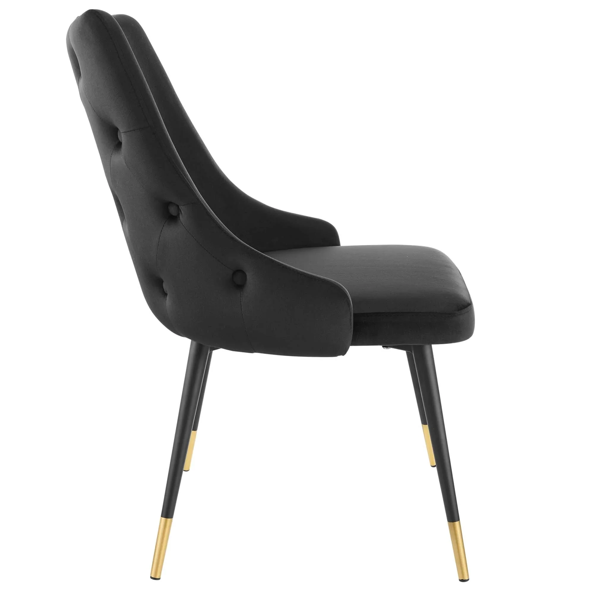 Performance Velvet Tufted Dining Side Chairs Set of 2 - Image 4