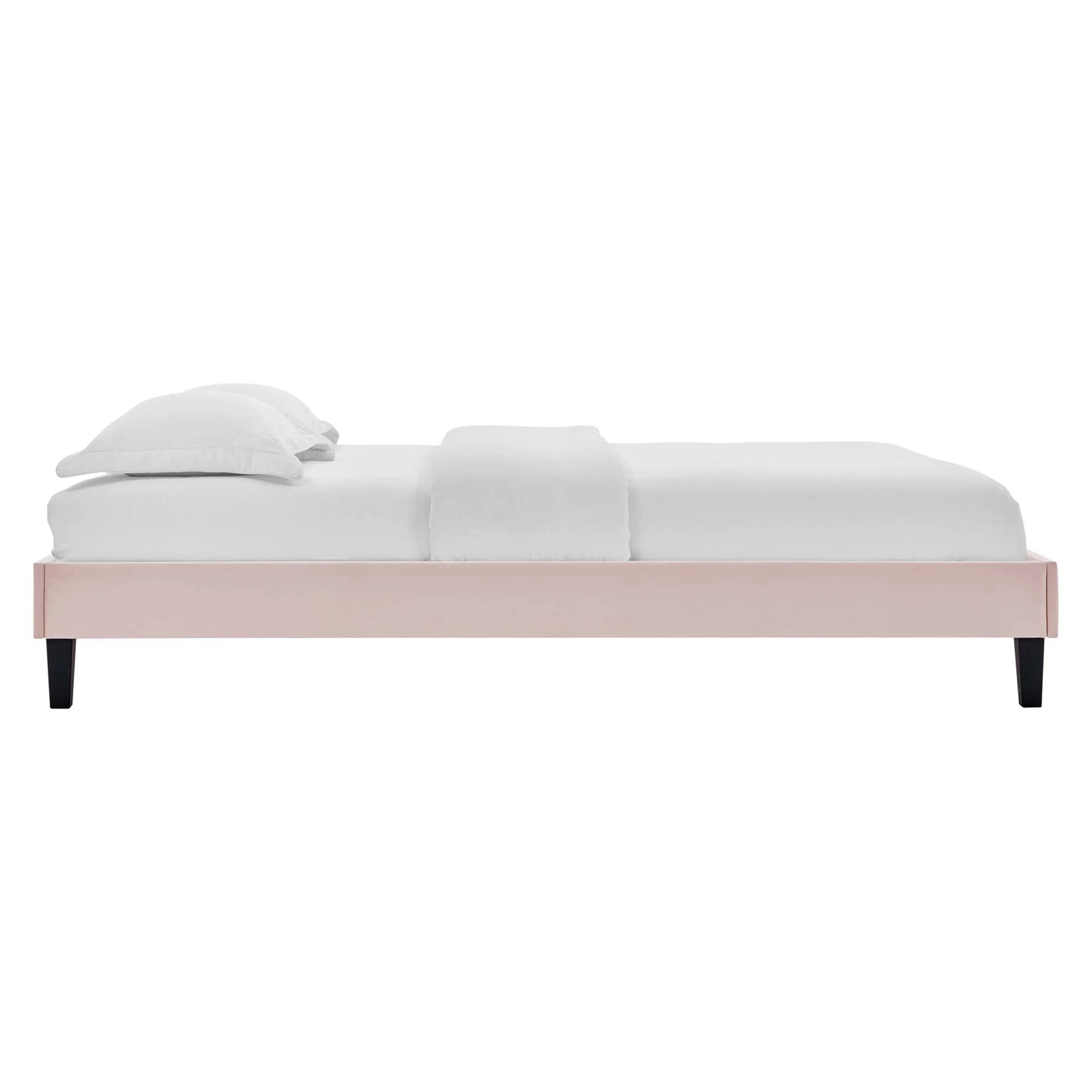 Performance Velvet Upholstered Platform Bed Frame - Image 18