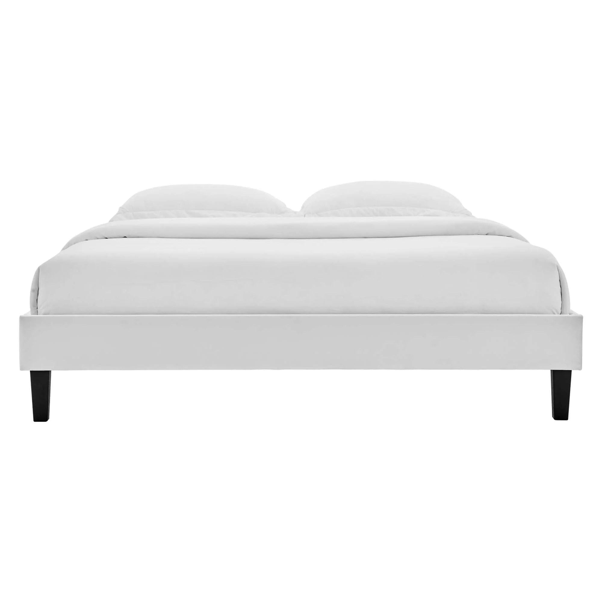 Performance Velvet Upholstered Platform Bed Frame - Image 24