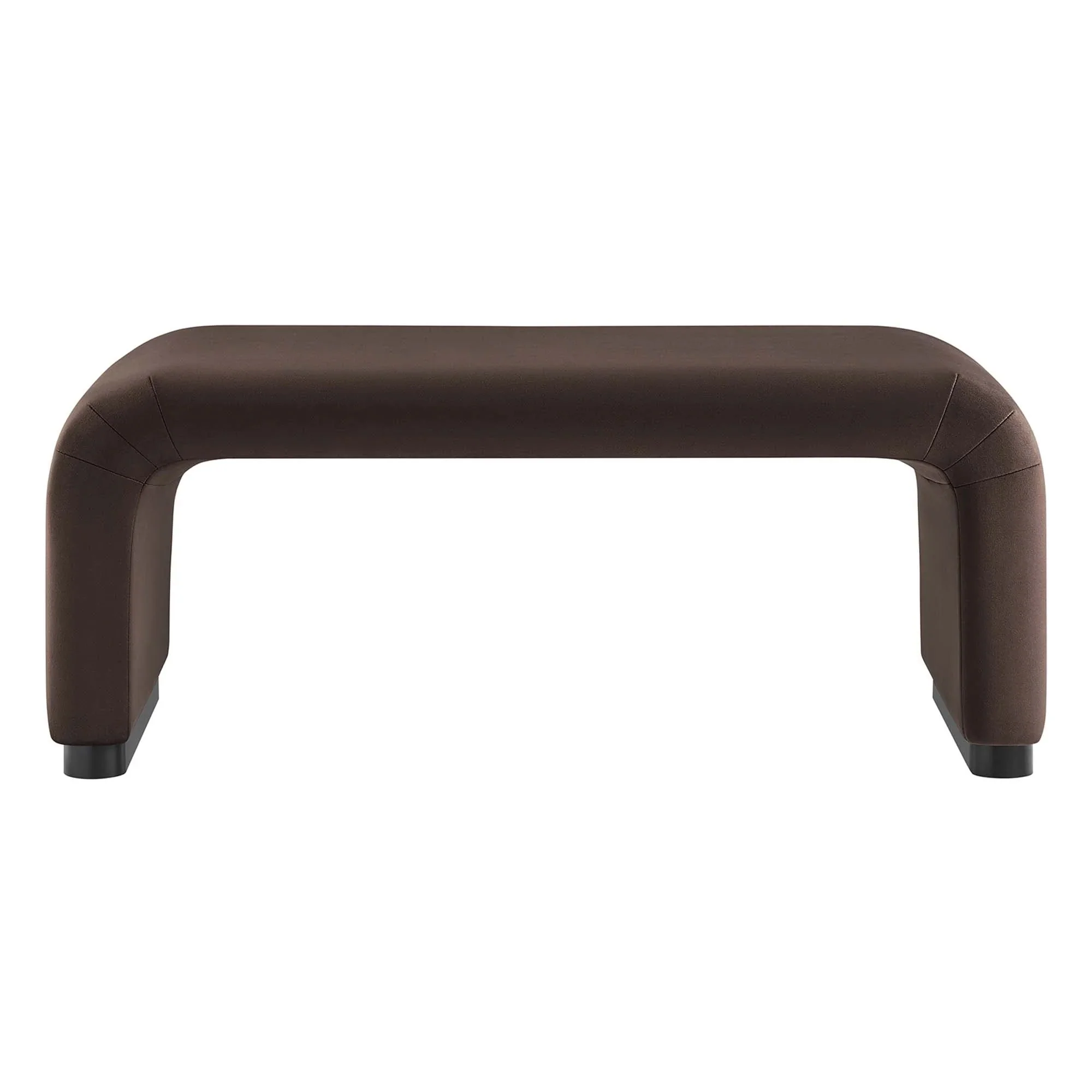 Performance Velvet Waterfall Ottoman with Metal Base – 42 Inch - Image 48