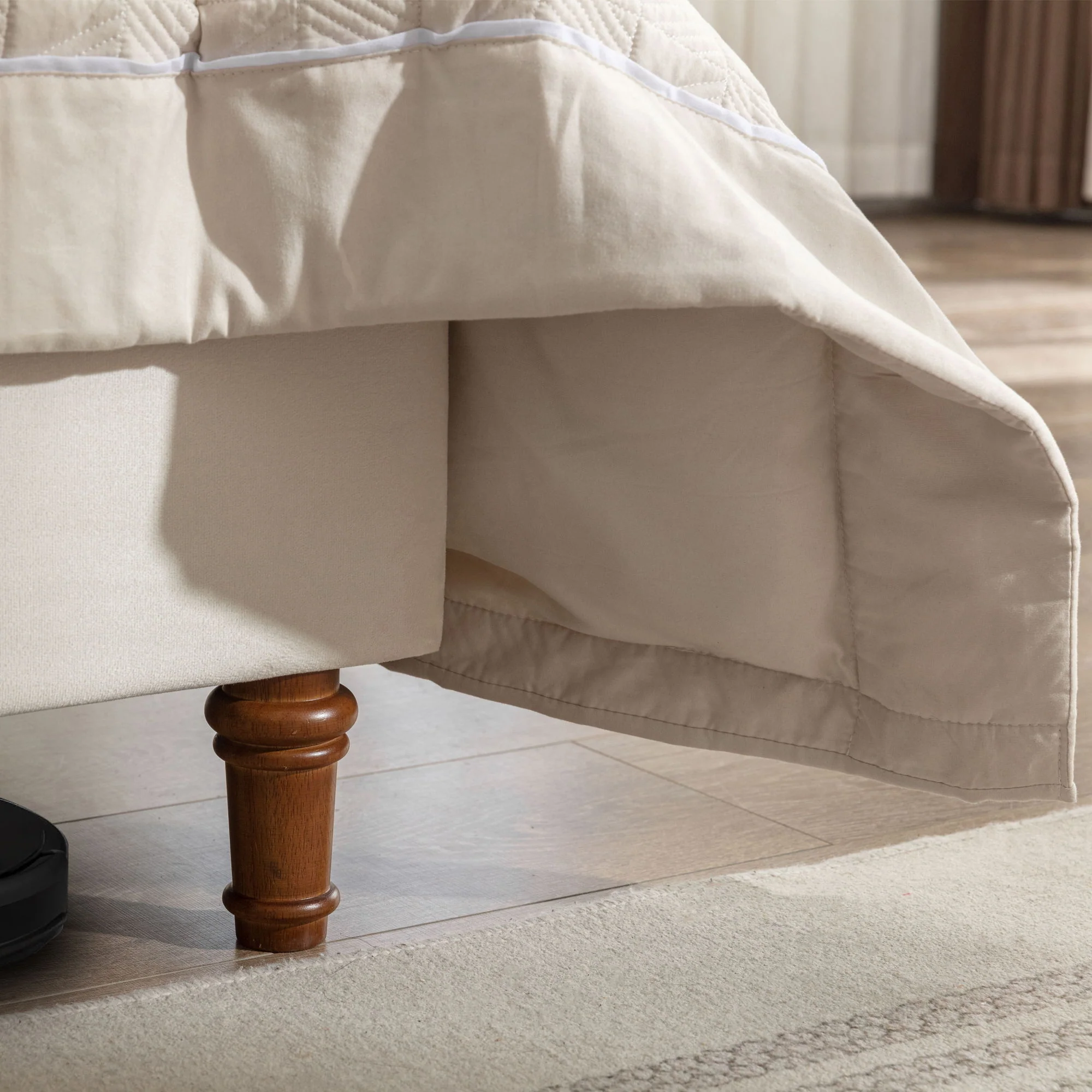Peyton - Upholstered Bed With 54" High Headboard, Traditional Hand Buttoned Tufting - Image 12