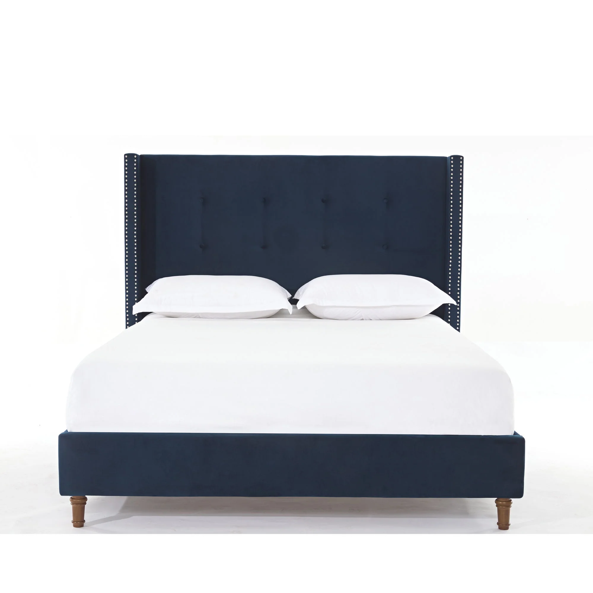 Peyton - Upholstered Bed With 54" High Headboard, Traditional Hand Buttoned Tufting - Image 19